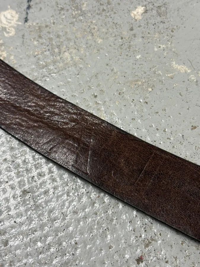 Armani Armani Brown Leather Tigers Buckle Belt Size ONE SIZE - 6 Thumbnail