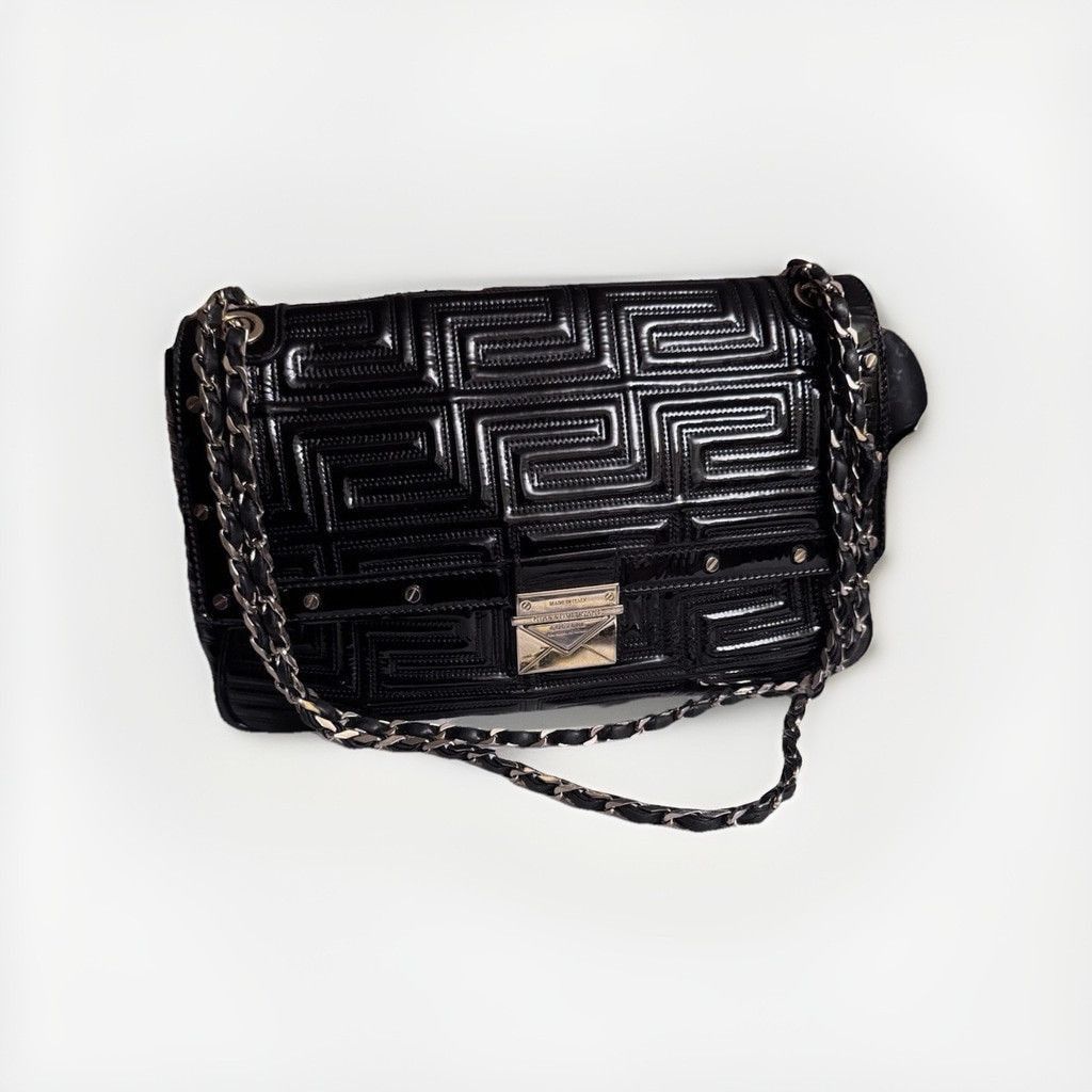 Versace Gianni Versace Couture Quilted Patent Leather Shoulder Bag Size ONE SIZE - 14 Thumbnail