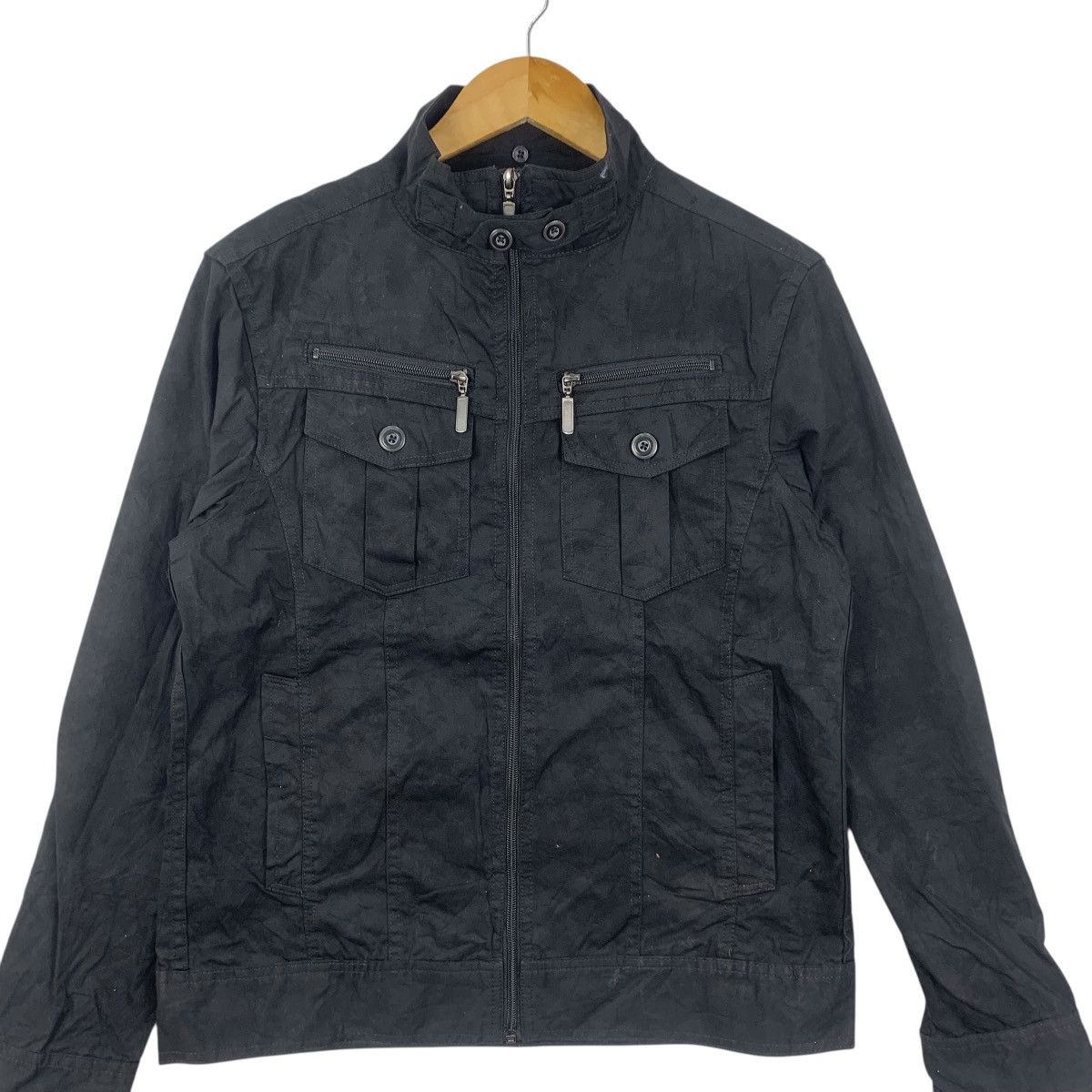 Other DOUBLE FOCUS JAPAN Motorcycle Punk Goth Jacket Windbreaker Size M / US 6-8 / IT 42-44 - 6 Thumbnail