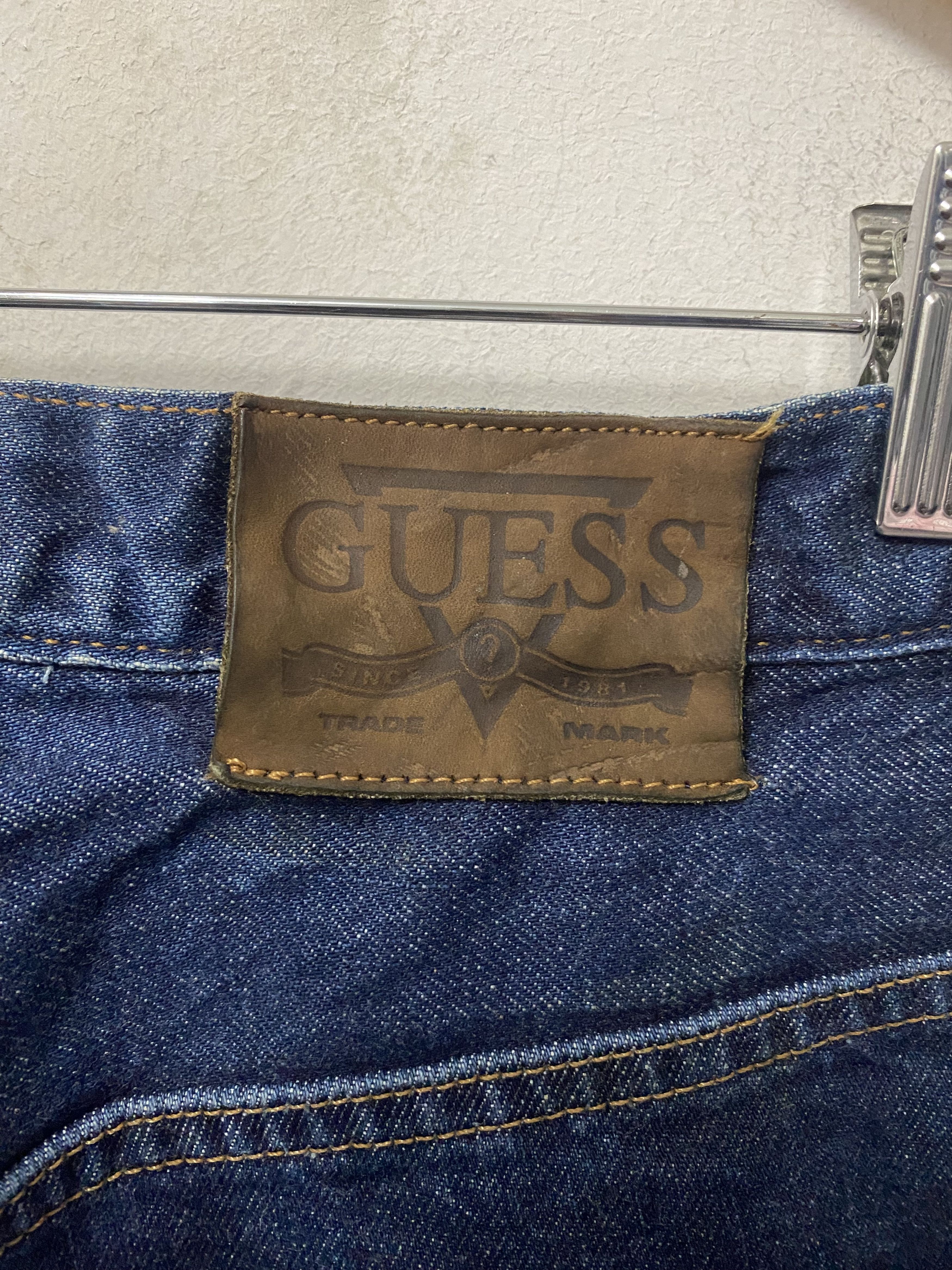 Guess Guess Selvedge Straight Fit Blue Denim Jeans Size US 31 - 11 Thumbnail