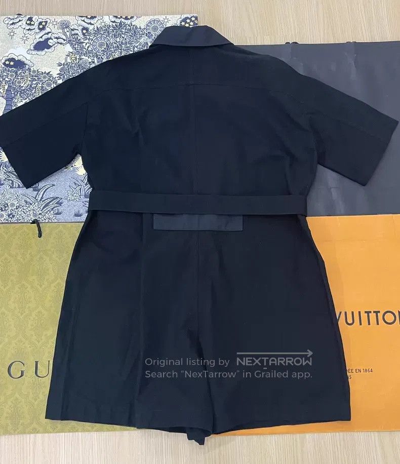 Hermes Hermes Black short-sleeved jumpsuit Size 25" / US 0 / IT 36 - 3 Thumbnail
