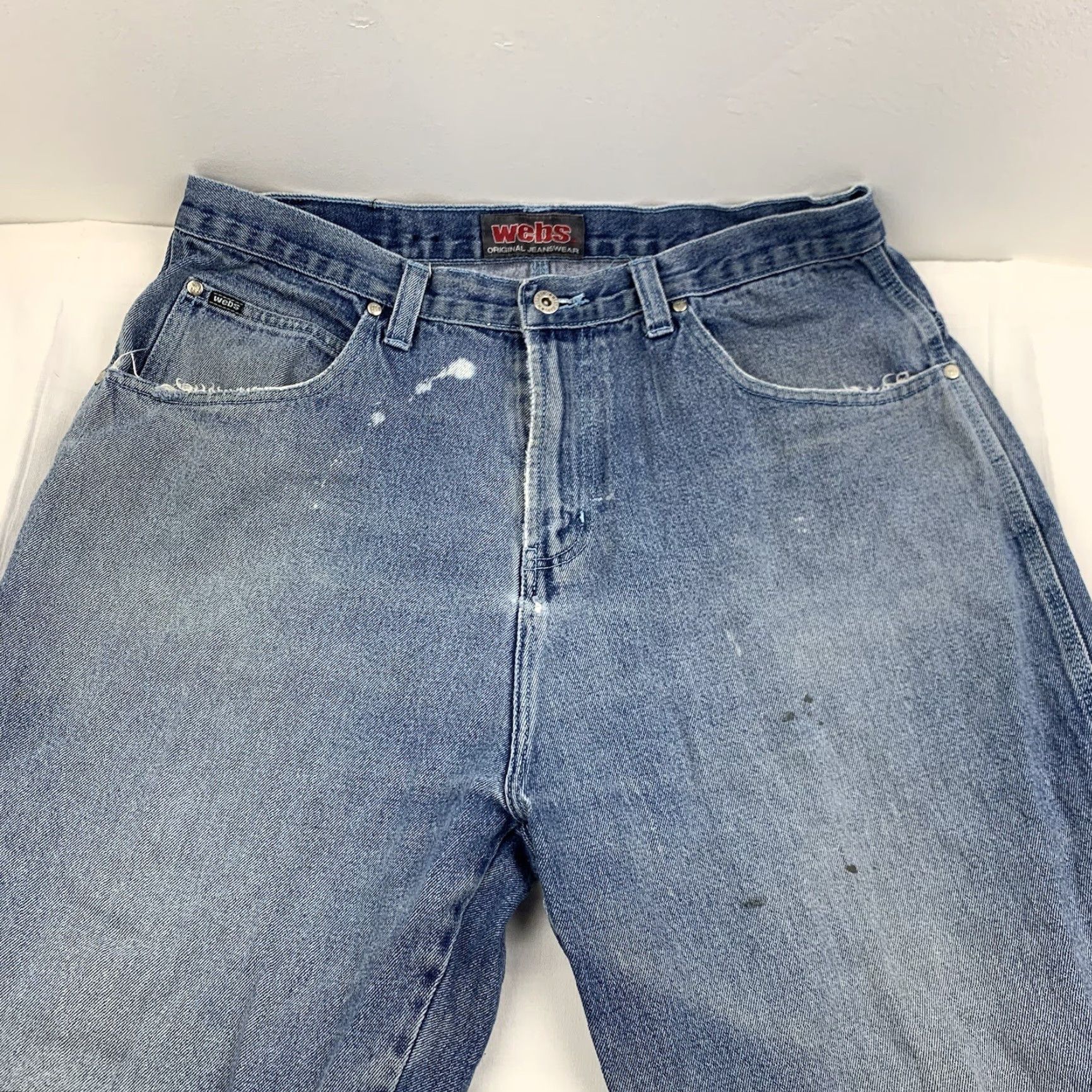 Vintage Vintage Webs Baggy Fit Jeans Adult 38x31 Blue Straight Leg Streetwear Grunge Y2K Size US 38 / EU 54 - 2 Thumbnail