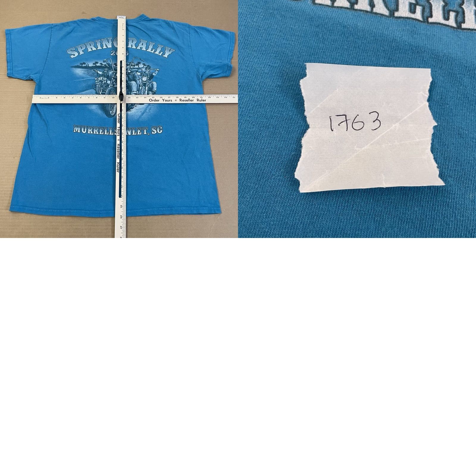 Gildan Gildan South Carolina Spring Rally Shirt Mens Adult Large Blue T-Shirt USA Biker Shirt Size US L / EU 52-54 / 3 - 9 Thumbnail