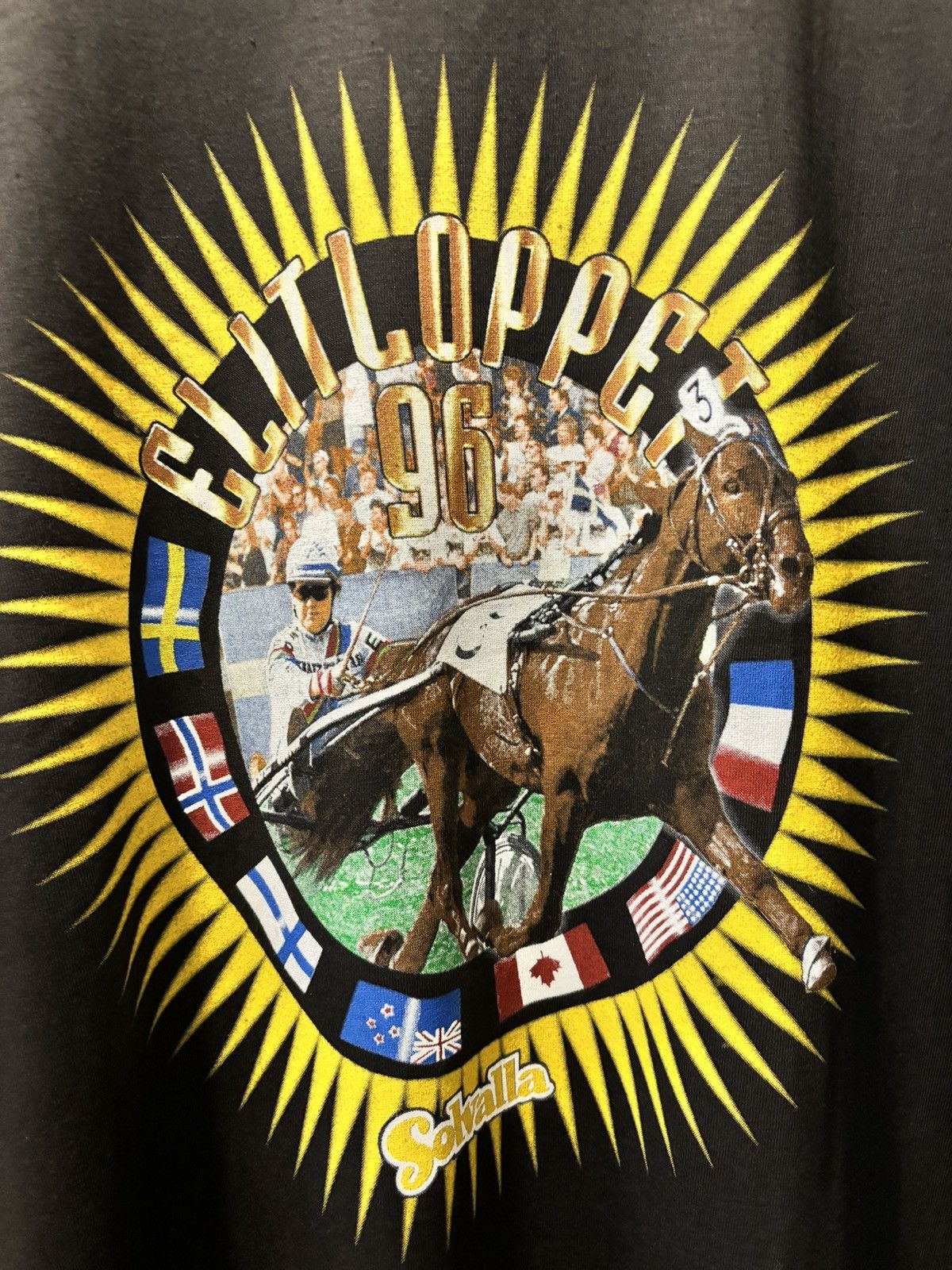 Vintage Vintage Solvalla Tshirt Size US L / EU 52-54 / 3 - 3 Thumbnail