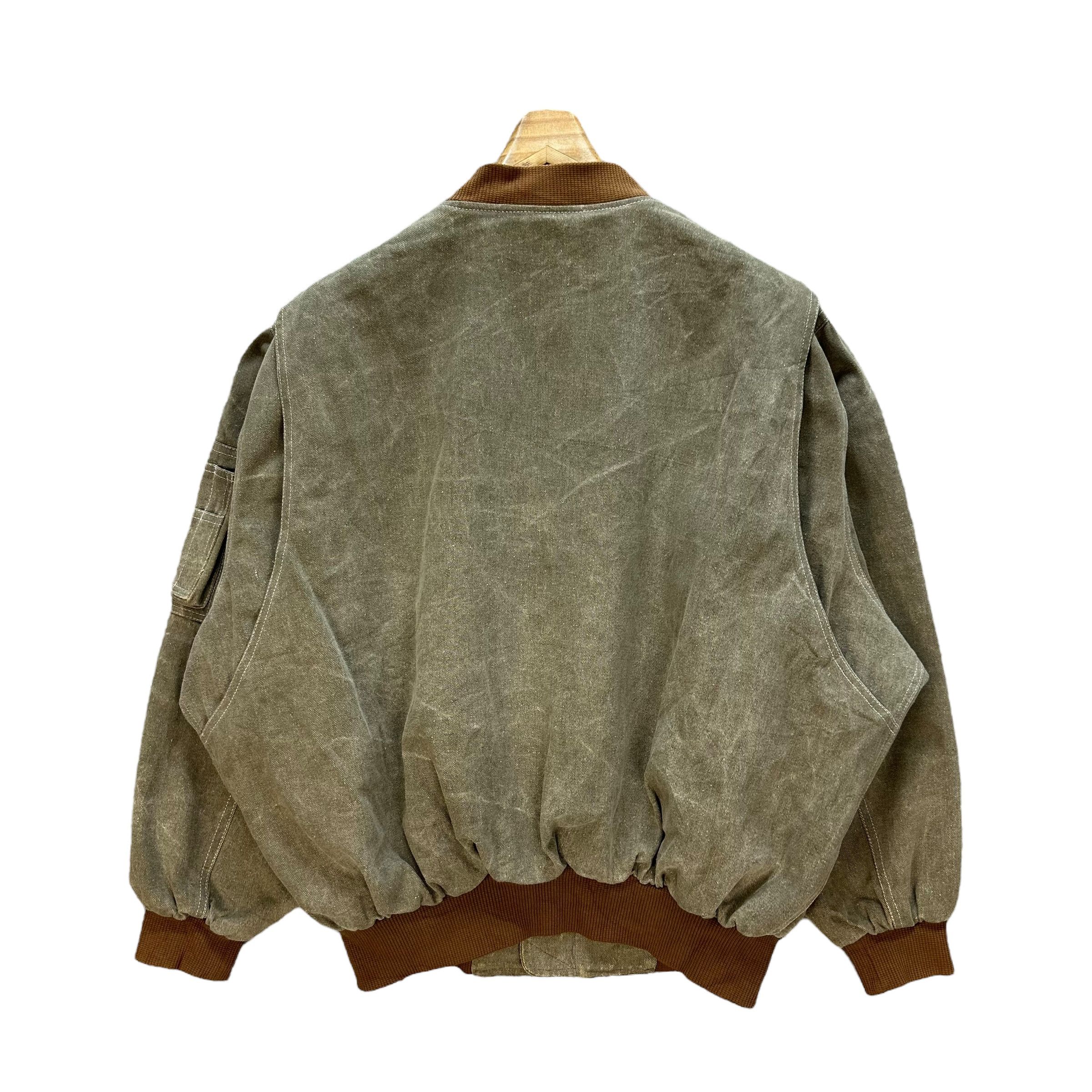 PERSON'S PERSON'S Capital P Big Logo Work Bomber Jacket #A56-1290 Size US XL / EU 56 / 4 - 12 Thumbnail