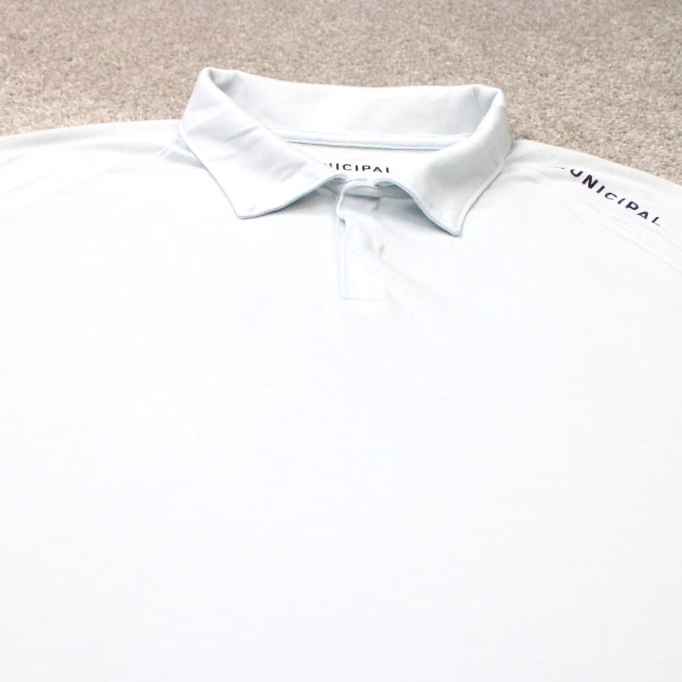 Vintage Muncipal Polo Shirt Mens 3XL Light Blue Drirelease S/S Pullover Polo Shirt Men XXXL Blue Golf Casual Regular Fit Knit Polo Shirt Mens 3XL Size US XXL / EU 58 / 5 - 4 Thumbnail