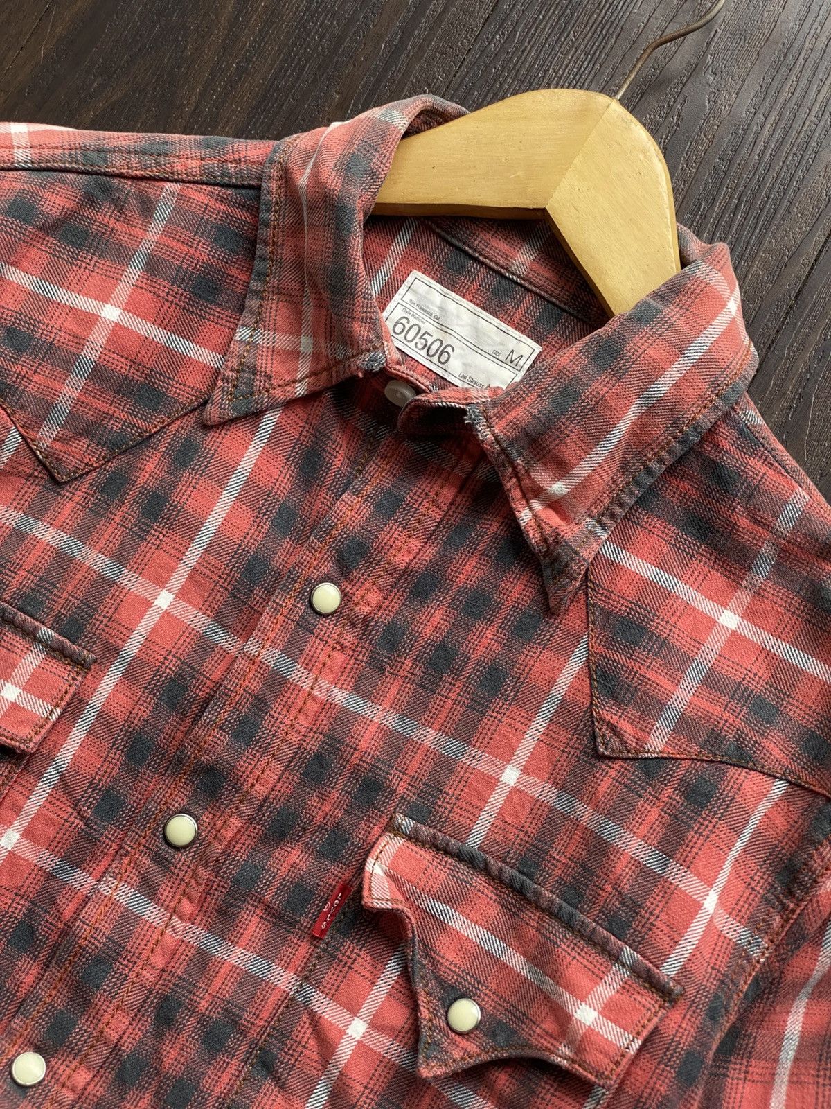 Levi's Vintage Clothing VINTAGE LEVIS WESTERN STONE BUTTON FLANNEL SHIRT Size US M / EU 48-50 / 2 - 5 Thumbnail