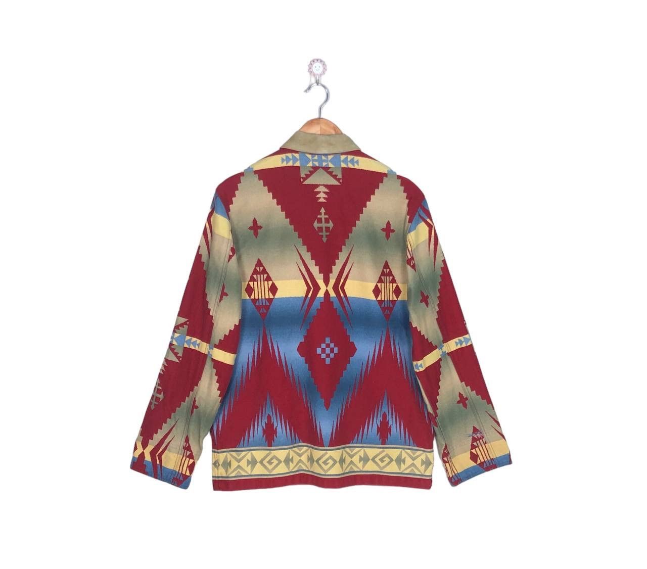 Native Jones New York Vintage Southwestern Aztec Denime Jacket Size US M / EU 48-50 / 2 - 2 Thumbnail