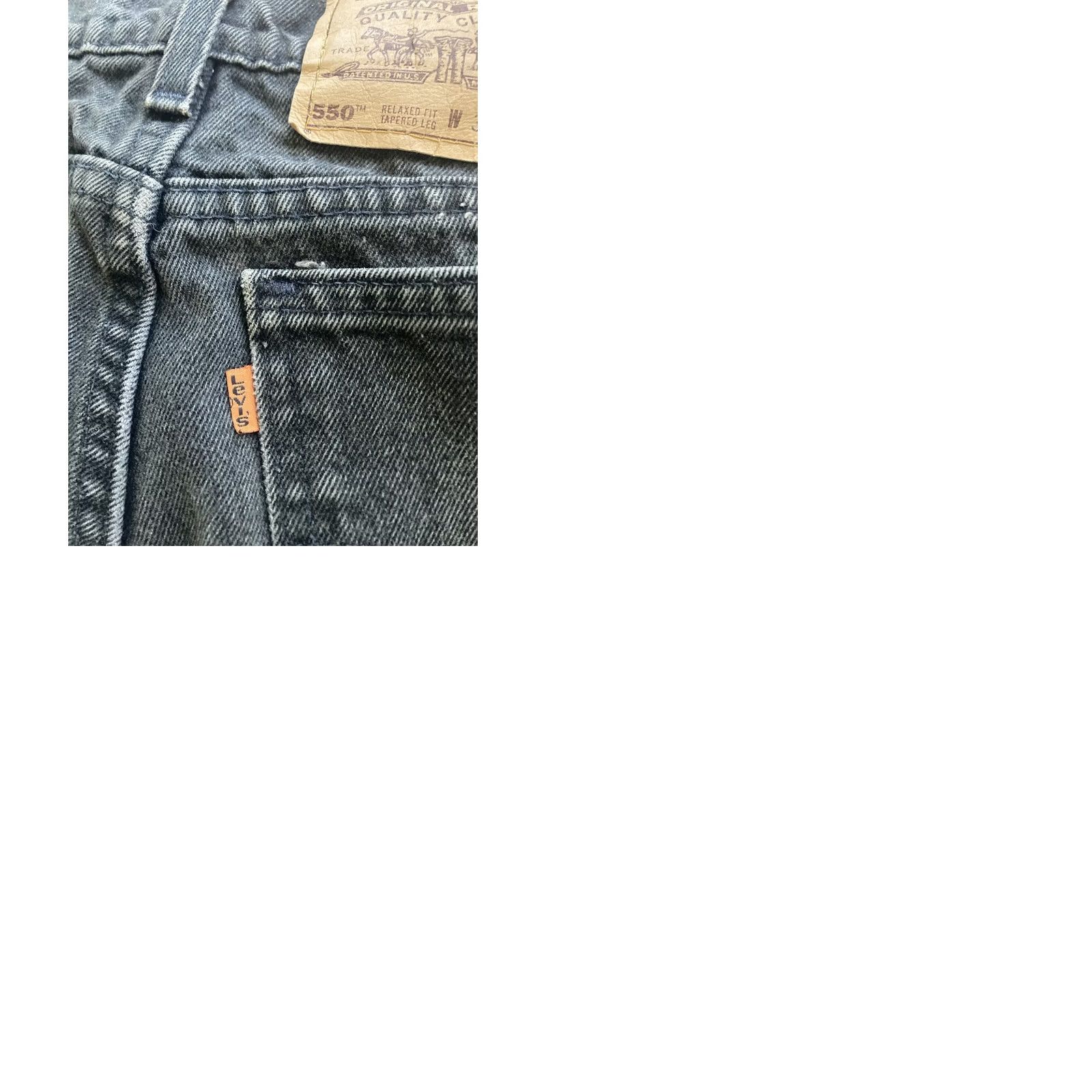 Levi's VINTAGE Levi's 550 Jeans Mens 36x30 Black Orange Tab USA Made 90s 33x29 Relaxed Denim 5-Pocket Size US 36 / EU 52 - 9 Thumbnail