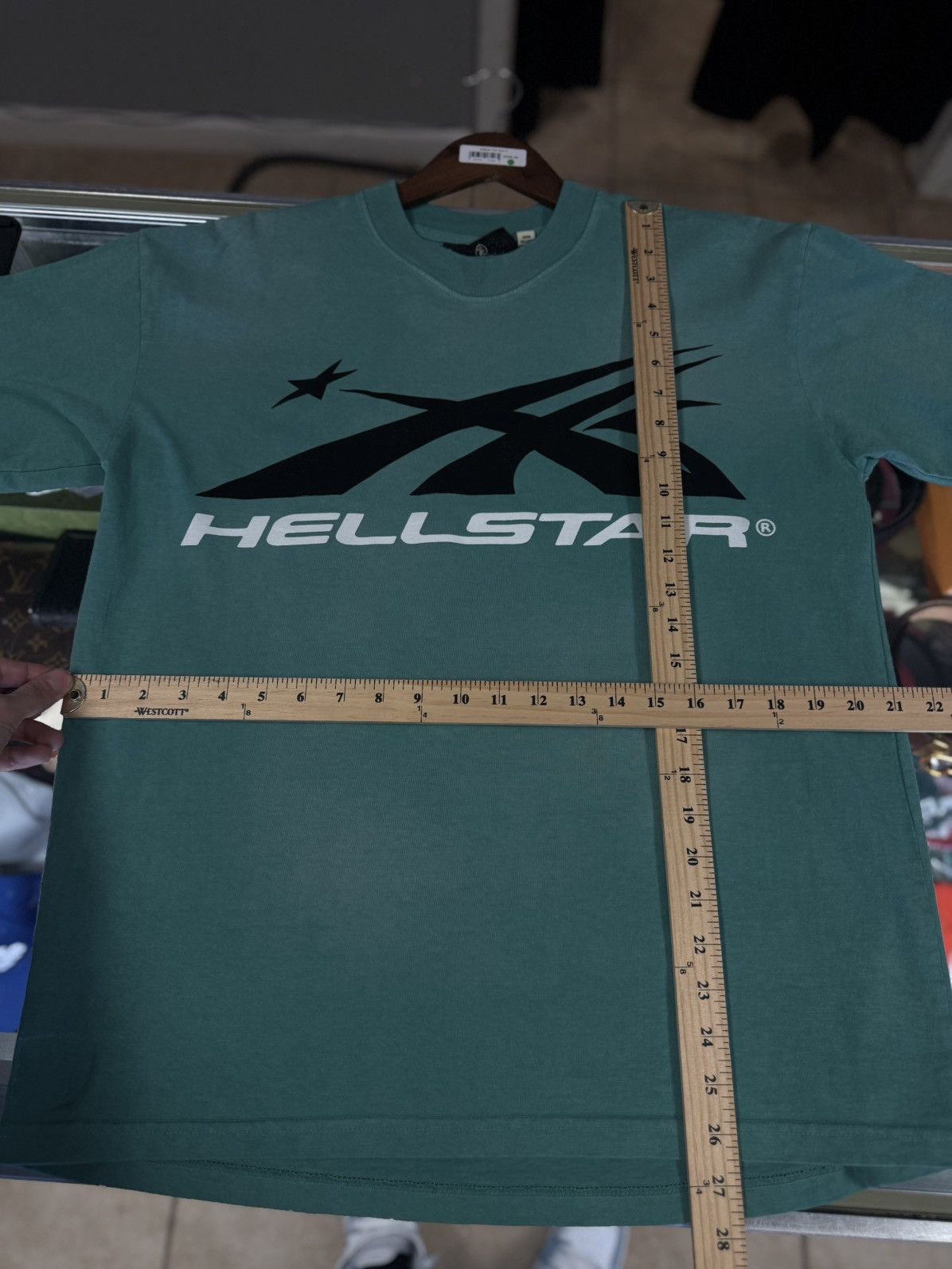 HELLSTAR Hellstar Green Logo Tee Shirt 100% Authentic Size S Size US S / EU 44-46 / 1 - 12 Thumbnail