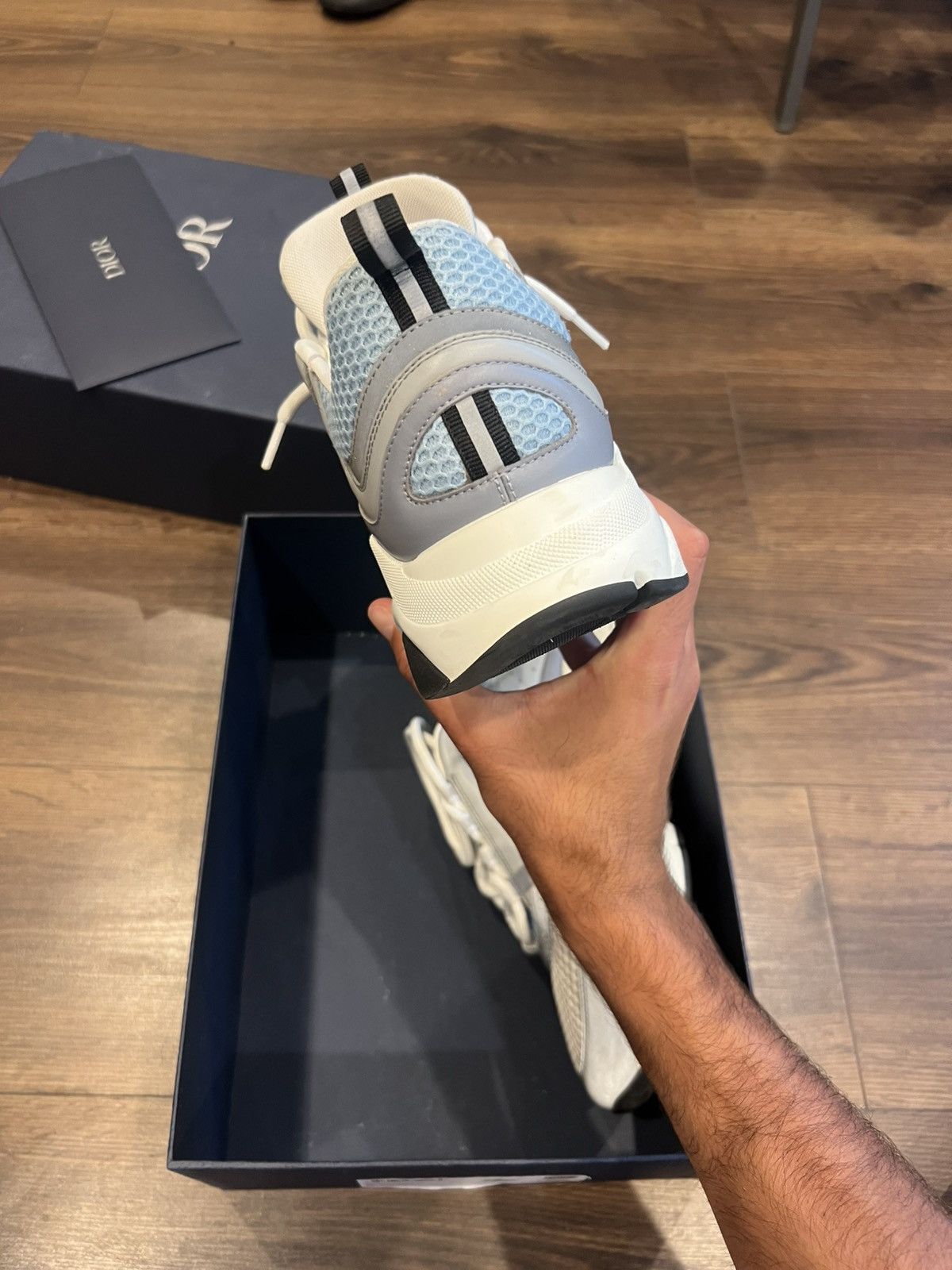 Dior Dior B22 Calf Mesh (Baby Blue) Size US 10 / EU 43 - 5 Thumbnail