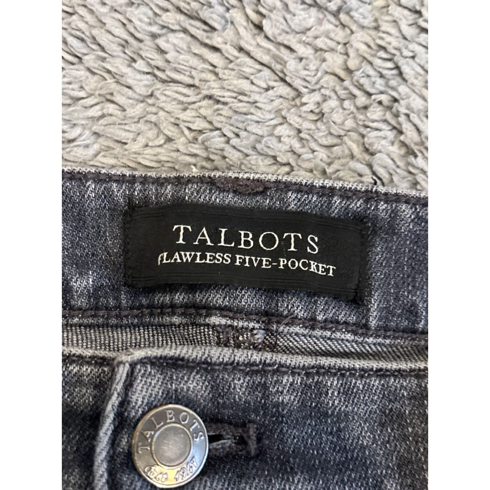Talbots Talbots Jeans Womens 10 Slim Ankle Five Pocket Gray Stretch Denim Size 32" / US 10 / IT 46 - 2 Thumbnail