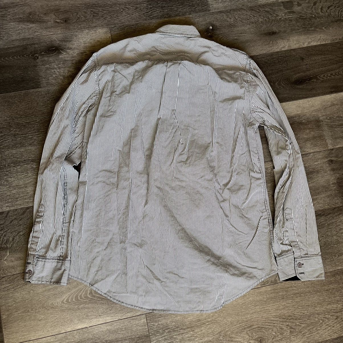JNCO Vintage 90s JNCO Jeans Vertical Stripe Skate Button Up Shirt Size US XL / EU 56 / 4 - 2 Thumbnail