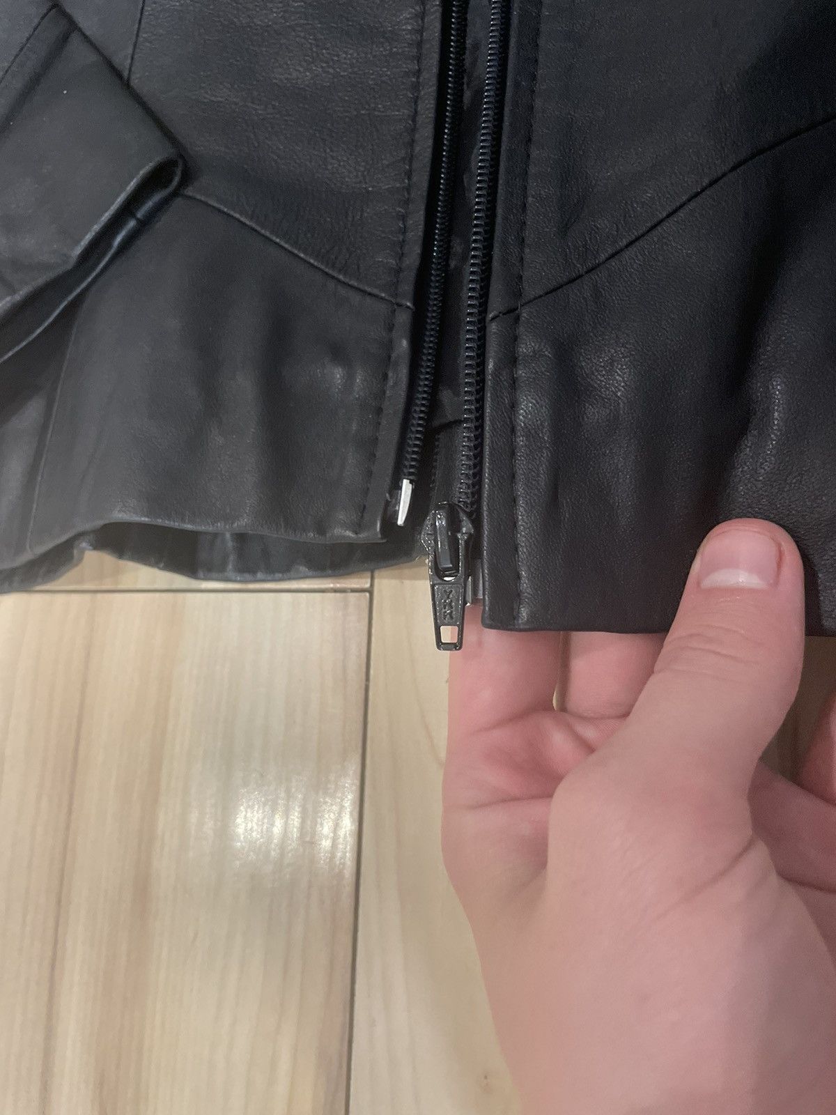 Vintage Leather Jacket Vintage M Size Avant Garde Opium Y2K Size M / US 6-8 / IT 42-44 - 5 Thumbnail