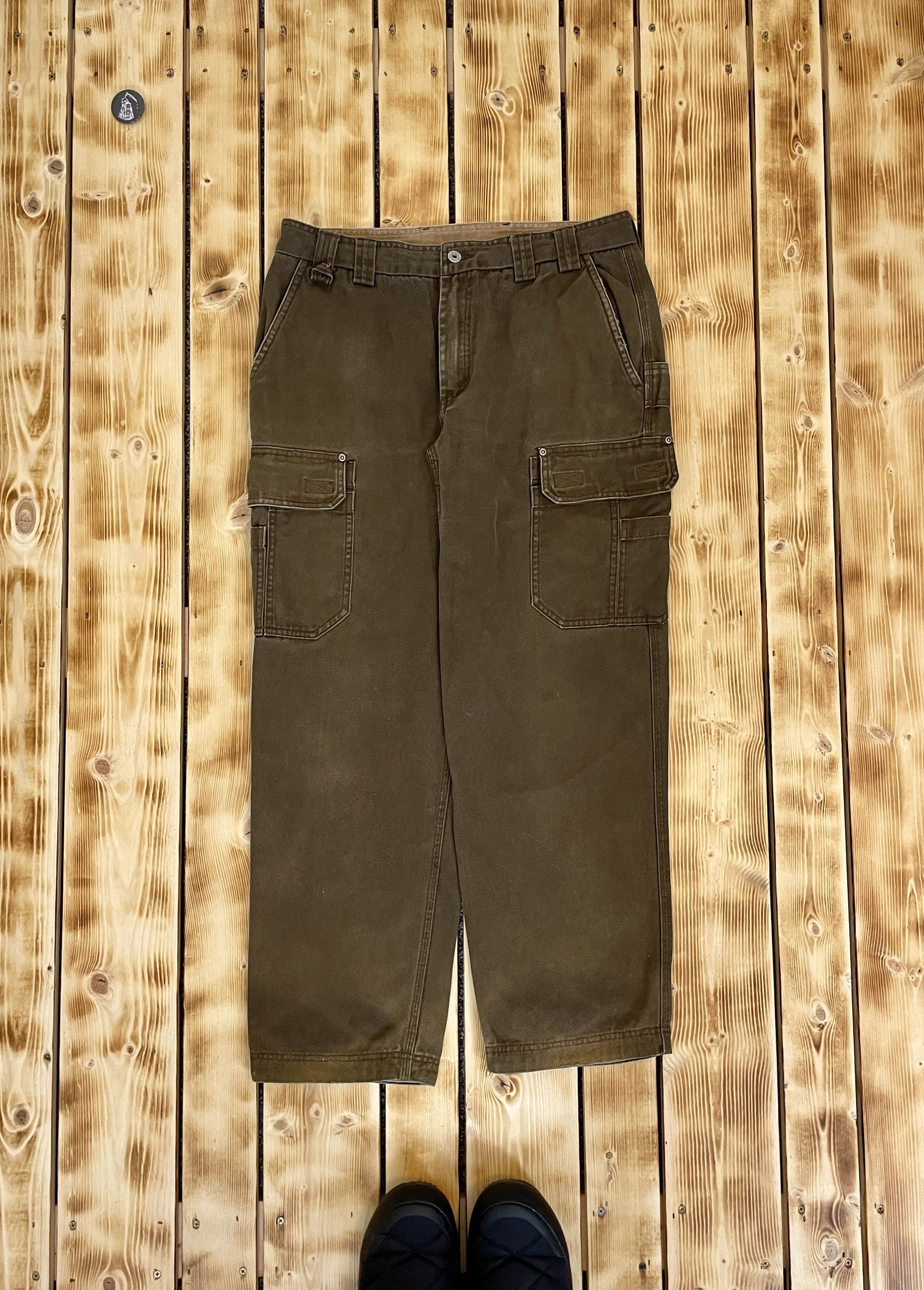 Duluth Trading Company Vintage Duluth Trading Company Brown Cargo Pants Workwear Size US 36 / EU 52 - 1 Thumbnail