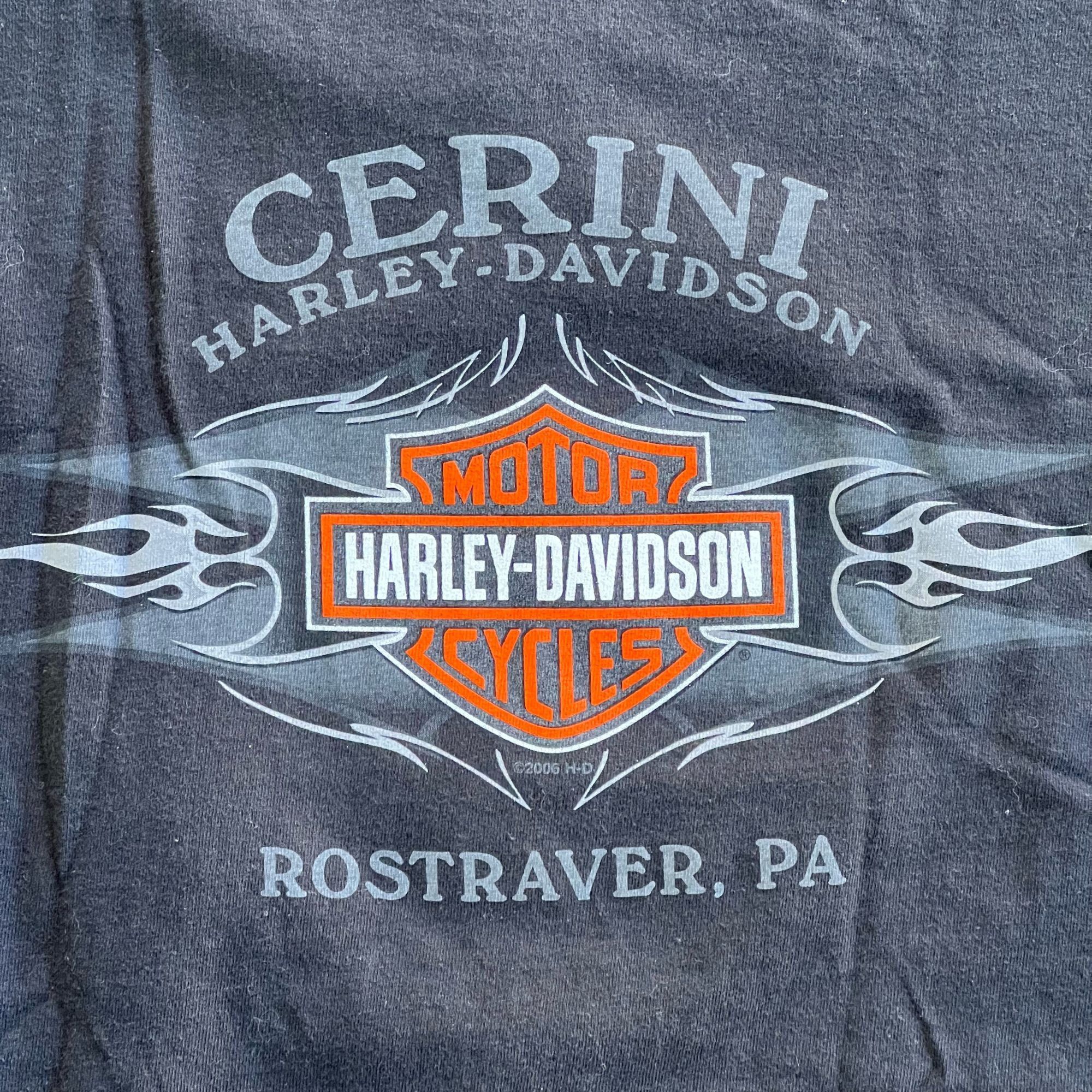 Harley Davidson × Vintage Vintage Y2K Harley Davidson Rostraver, PA Tee Size US M / EU 48-50 / 2 - 6 Thumbnail