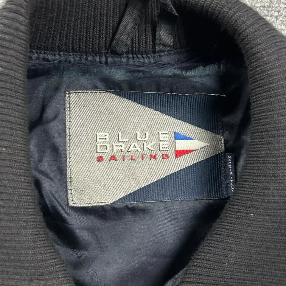 Other Blue Drake Sailing Jacket Mens Large Full Zip Bomber Wool Size US L / EU 52-54 / 3 - 3 Thumbnail