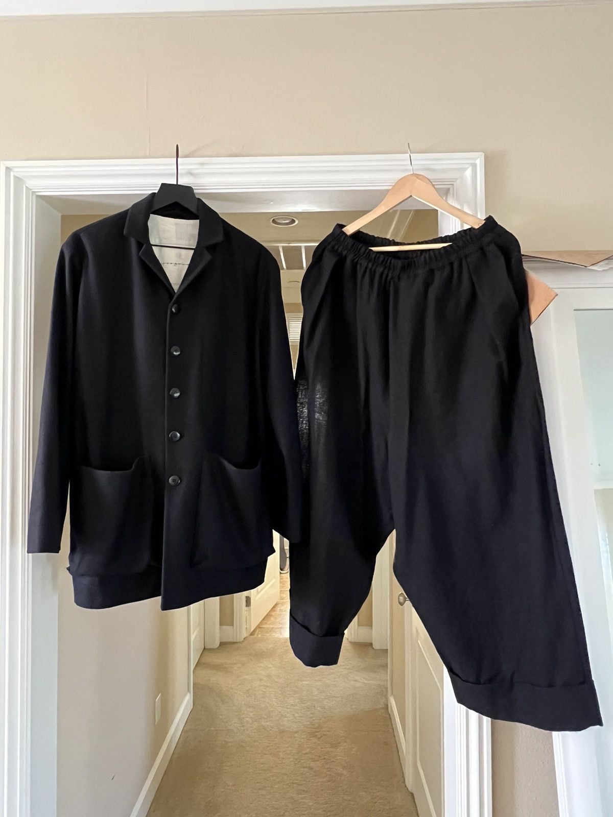 image of Toogood Photographer Jacket+Baker Trousers in Black, Men's (Size Large)
