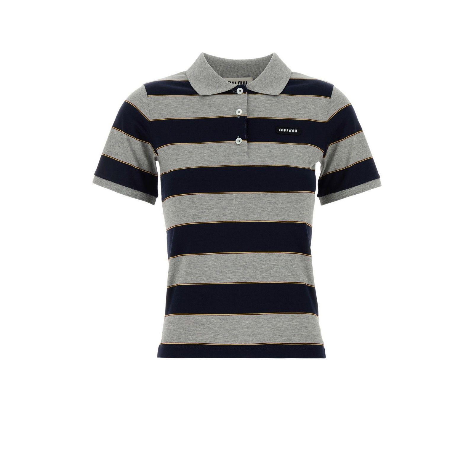 MIU MIU Embroidered Cotton Polo Shirt New & Authentic (Women