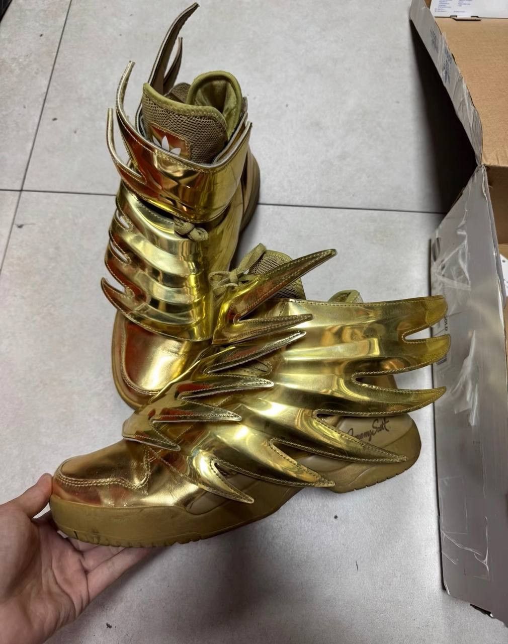 adidas gazelle silver green womens Adidas x Jeremy Scott: JS Wings 3.0 (Gold) – Extra Butter