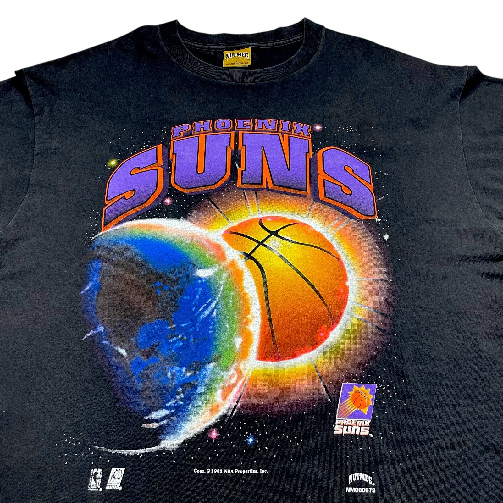 NBA VTG 90s PHOENIX SUNS NUTMEG SPACE GALAXY 1993 T-SHIRT Sz XL Size US XL / EU 56 / 4 - 2 Thumbnail