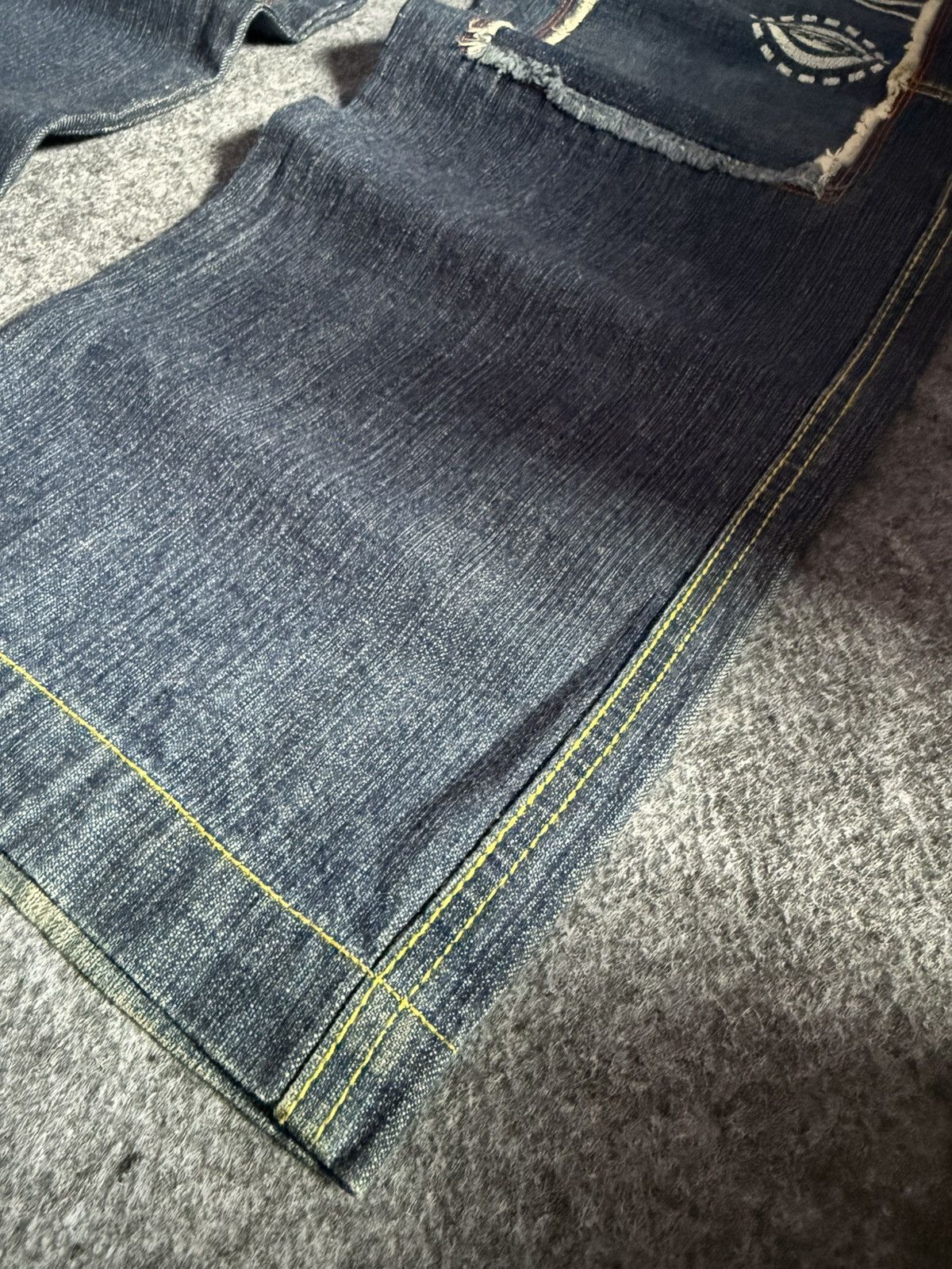 G-Unit × JNCO 2000s Transfer Baggy Patch Work Details Loose Jeans Size US 29 - 8 Thumbnail