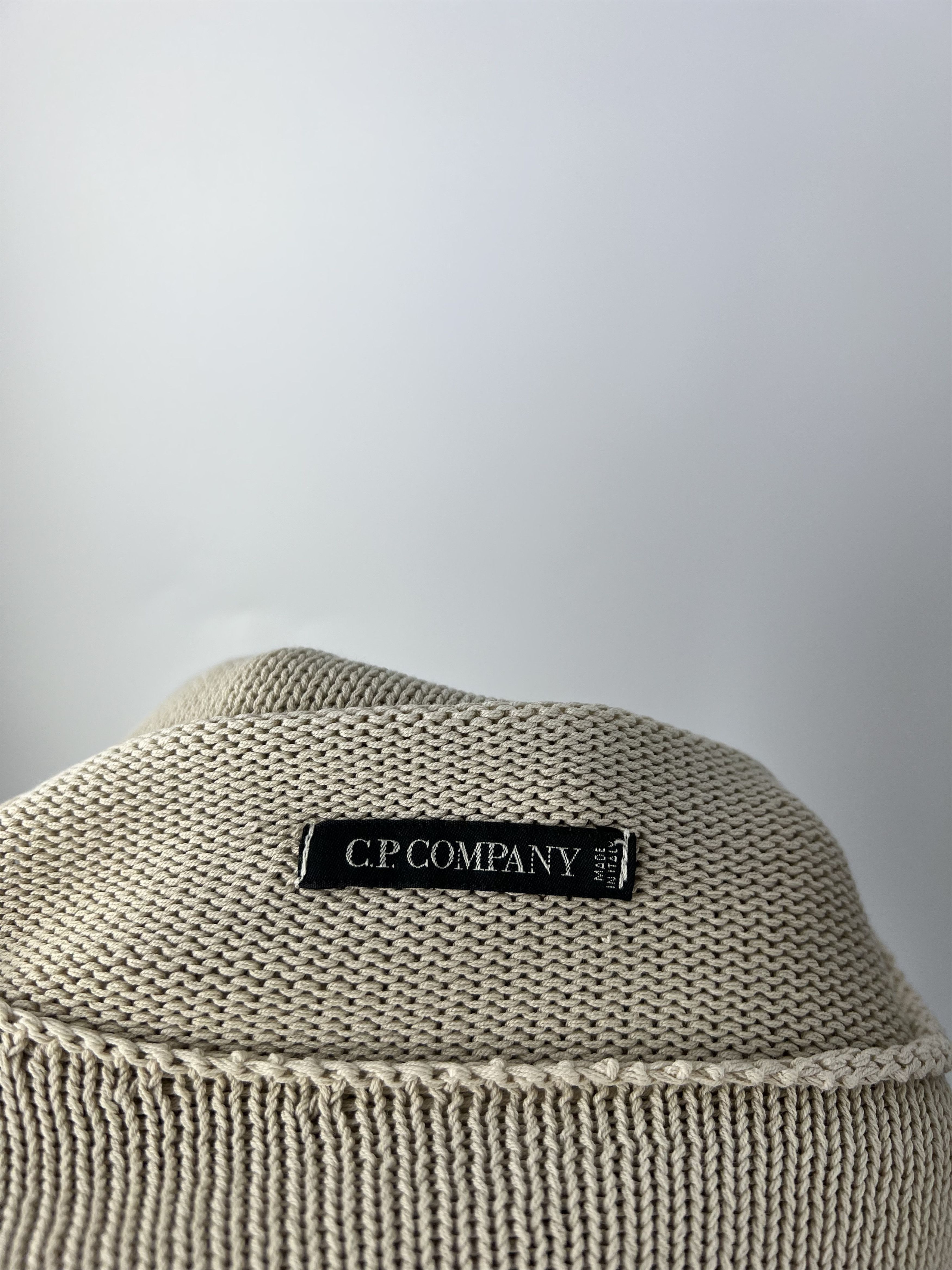 C.P. Company CP Company Rare Vintage Cotton Sweater Knit Beige Size IT44 Size M / US 6-8 / IT 42-44 - 8 Thumbnail
