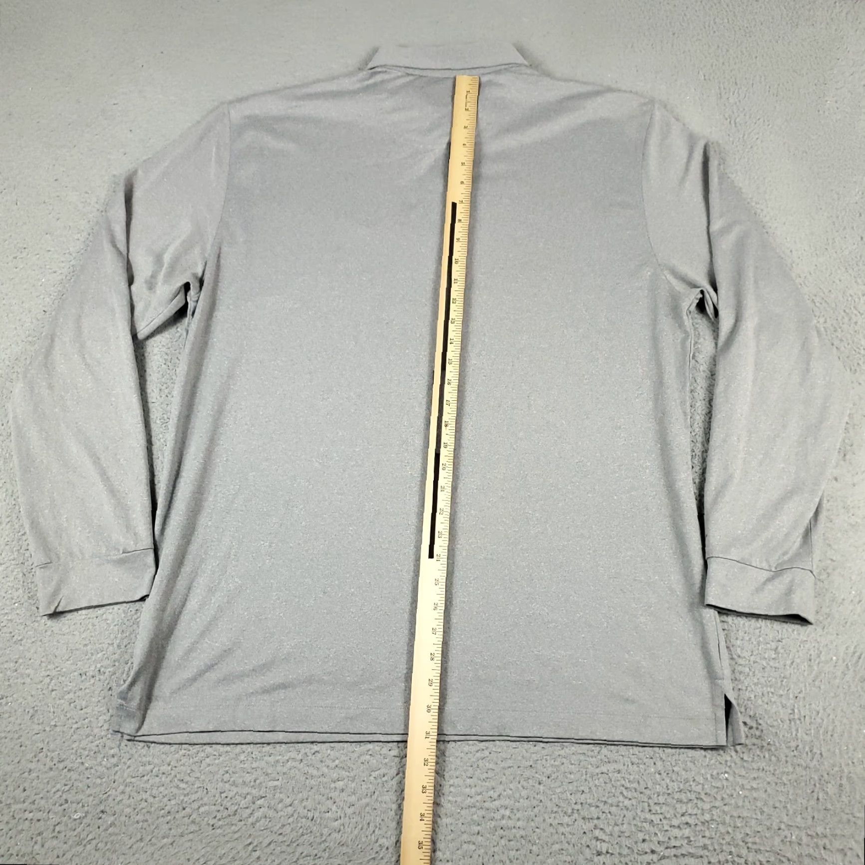 Vintage Greg Norman Polo Shirt Mens Size XL Gray Shark Casual Long Sleeve Blue Size US XL / EU 56 / 4 - 7 Thumbnail
