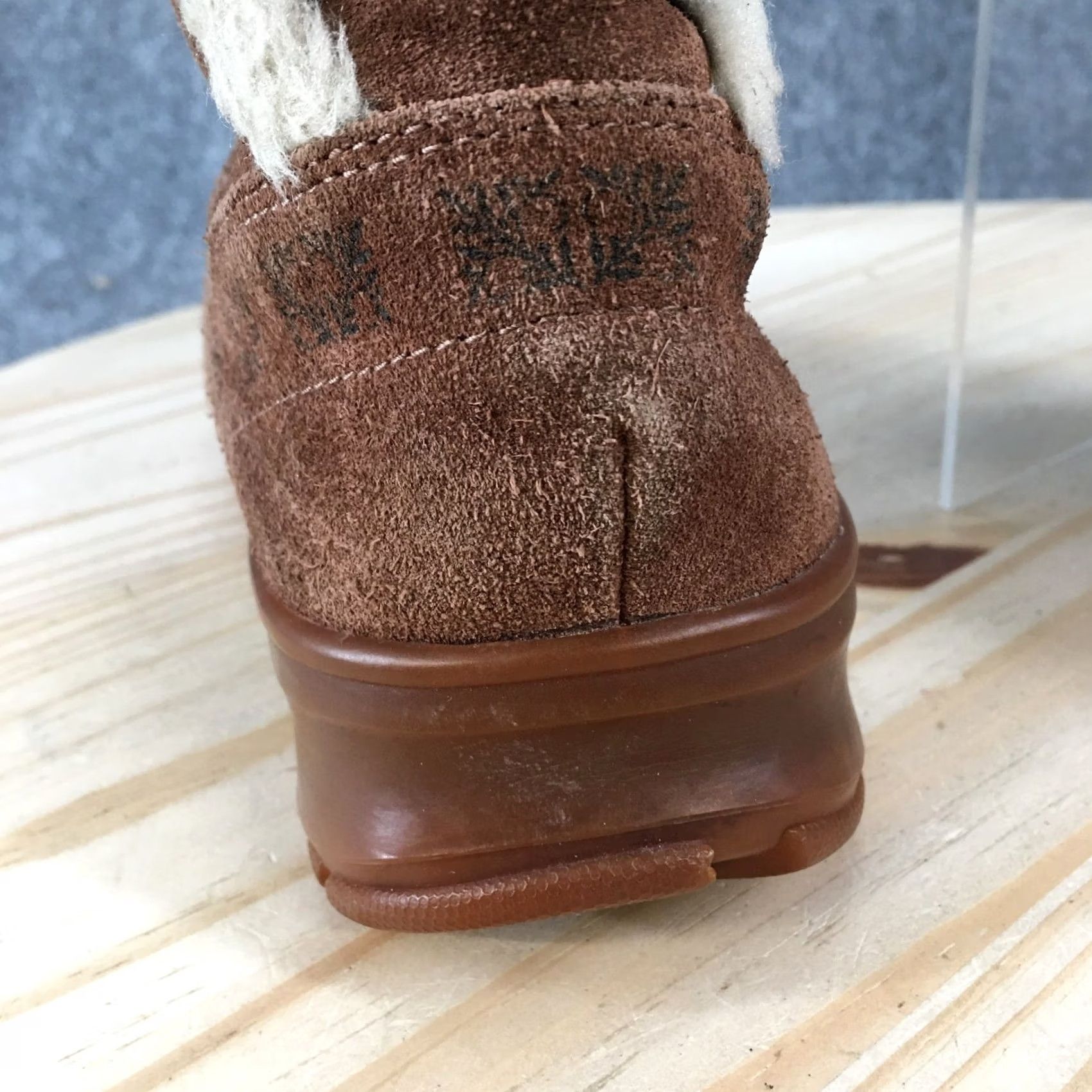Vintage Kamik Jenna Boots Womens 7 Waterproof Shearling Brown Pull On Comfort Ankle Top Boots Size M / US 6-8 / IT 42-44 - 7 Thumbnail