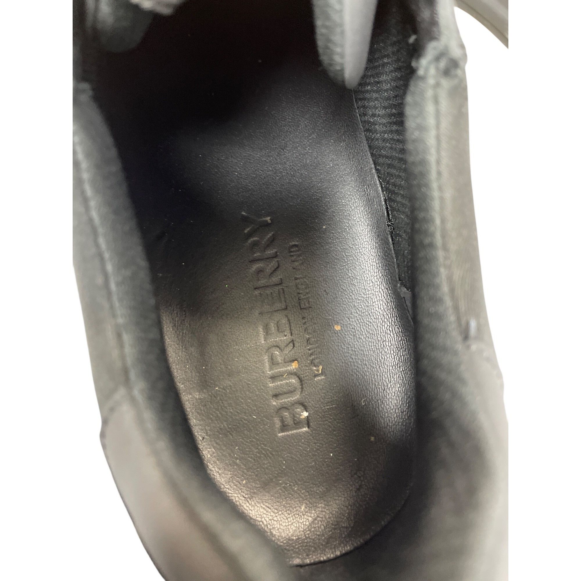 Burberry Burberry Auth Mens Black Kingdom Leather Hook loop Mesh Snea Size US 13 / EU 46 - 13 Thumbnail