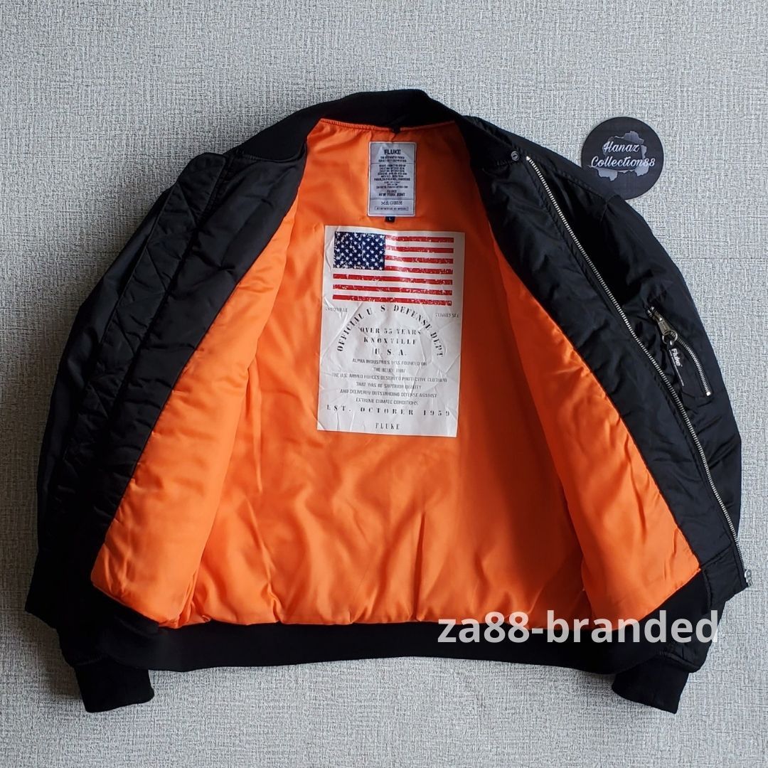 Other FLUKE New York Joint Black Bomber Jacket Size US L / EU 52-54 / 3 - 3 Thumbnail