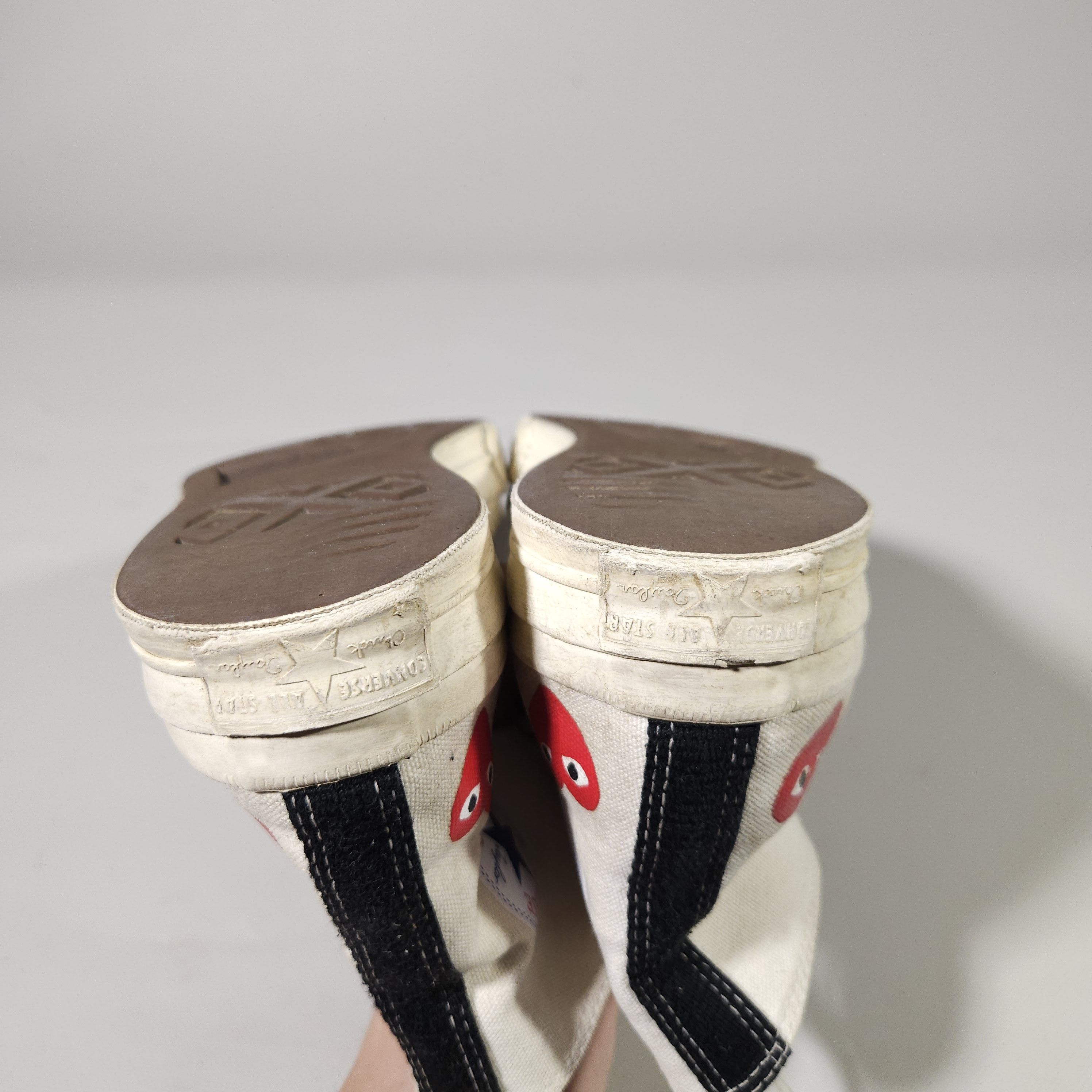 Comme des Garcons × Comme des Garcons PLAY × Converse Converse x Comme Des Garcons Play Hearts High Top Shoes US 8 Size US 8 / EU 41 - 7 Thumbnail