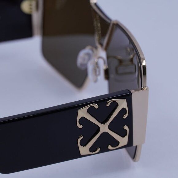 Off-White Off-White ASPEN 7676 Sunglasses Gold/Black Shield Frame Size ONE SIZE - 9 Thumbnail