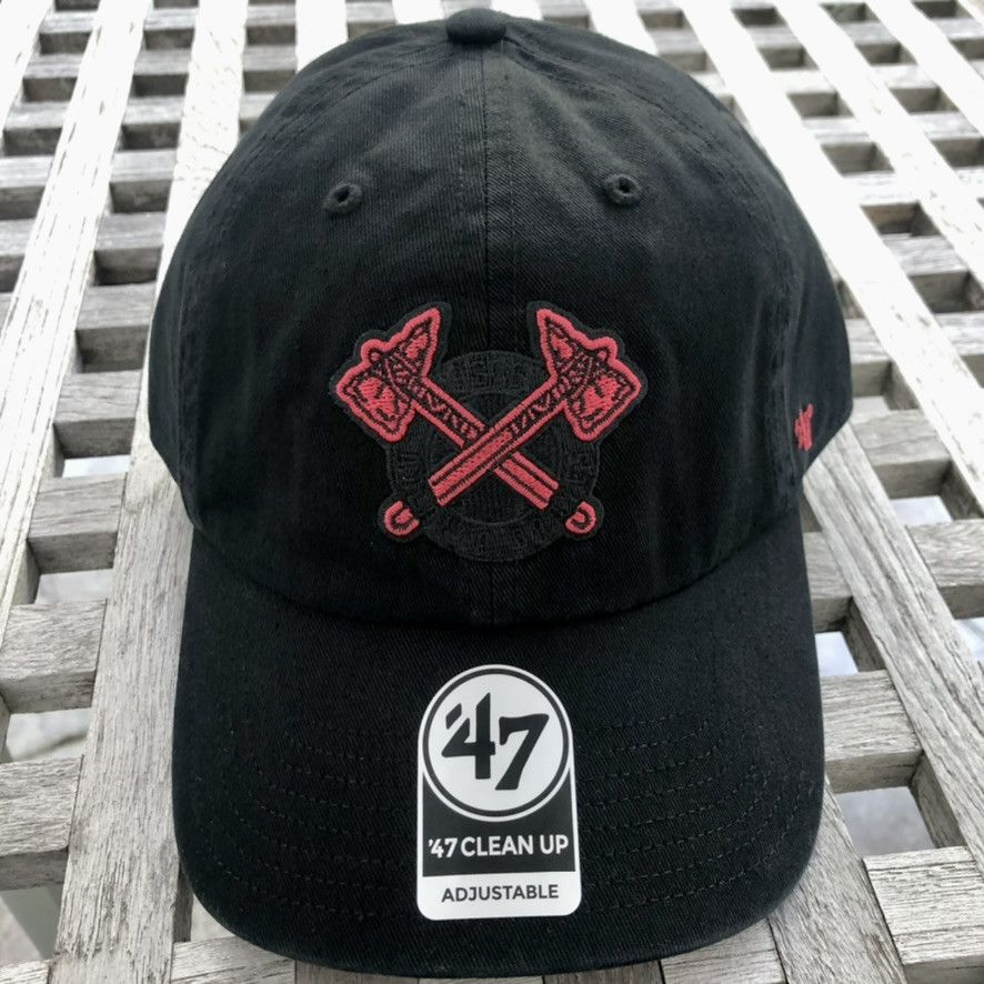 47 Brand Atlanta Braves Axe Tomahawk Logo Infrared Adjustable Hat Size ONE SIZE - 1 Thumbnail