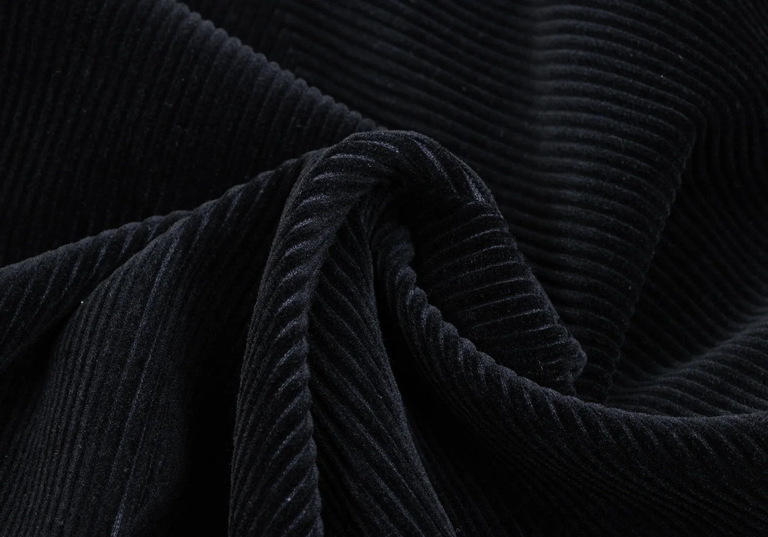 Jean Paul Gaultier Cotton Corduroy Peak Lapel Double Jacket in Black Size 50 Size US M / EU 48-50 / 2 - 18 Thumbnail