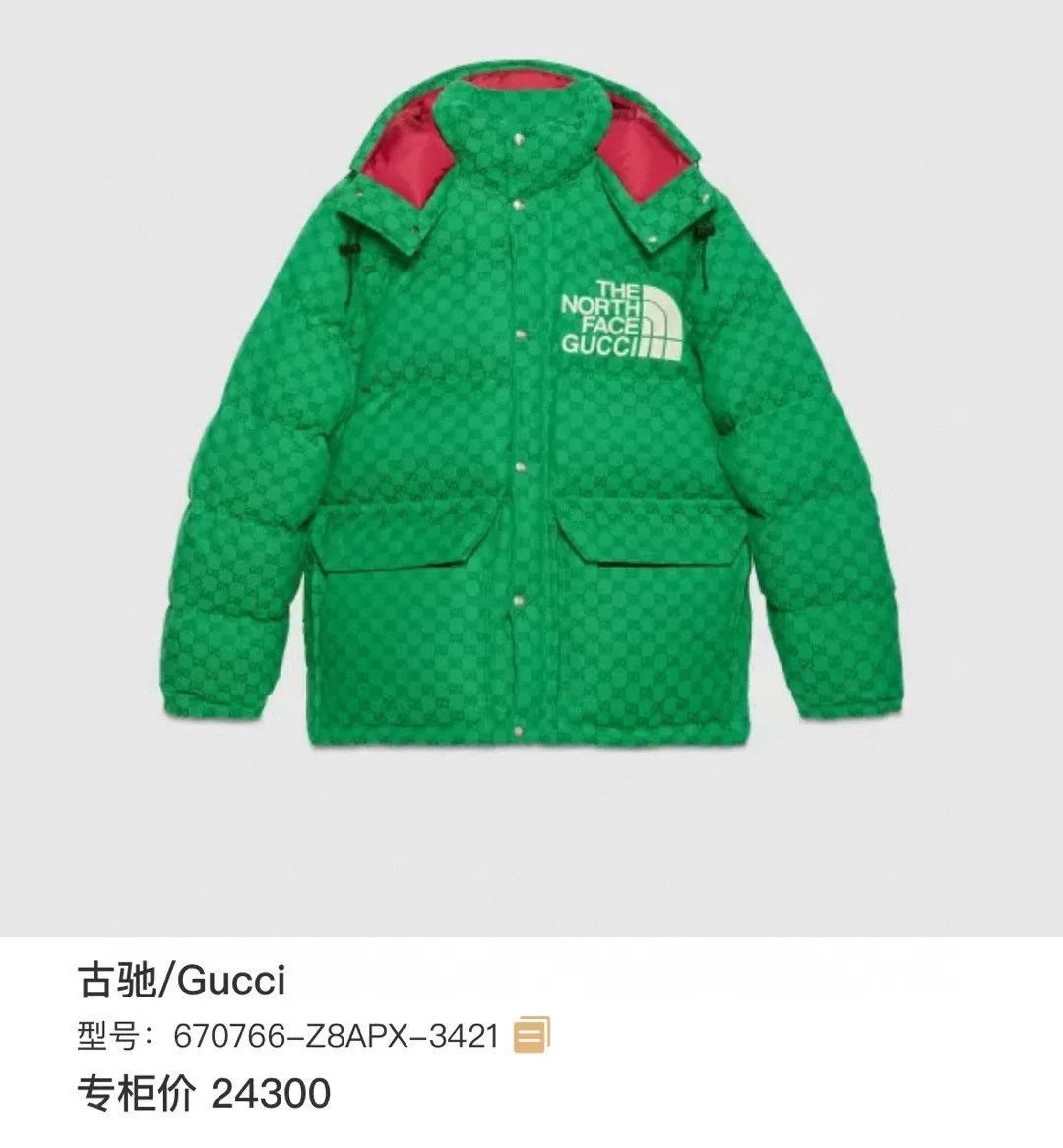 Gucci Gucci x The North Face All-Over Print Down Jacket Size US S / EU 44-46 / 1 - 1 Thumbnail