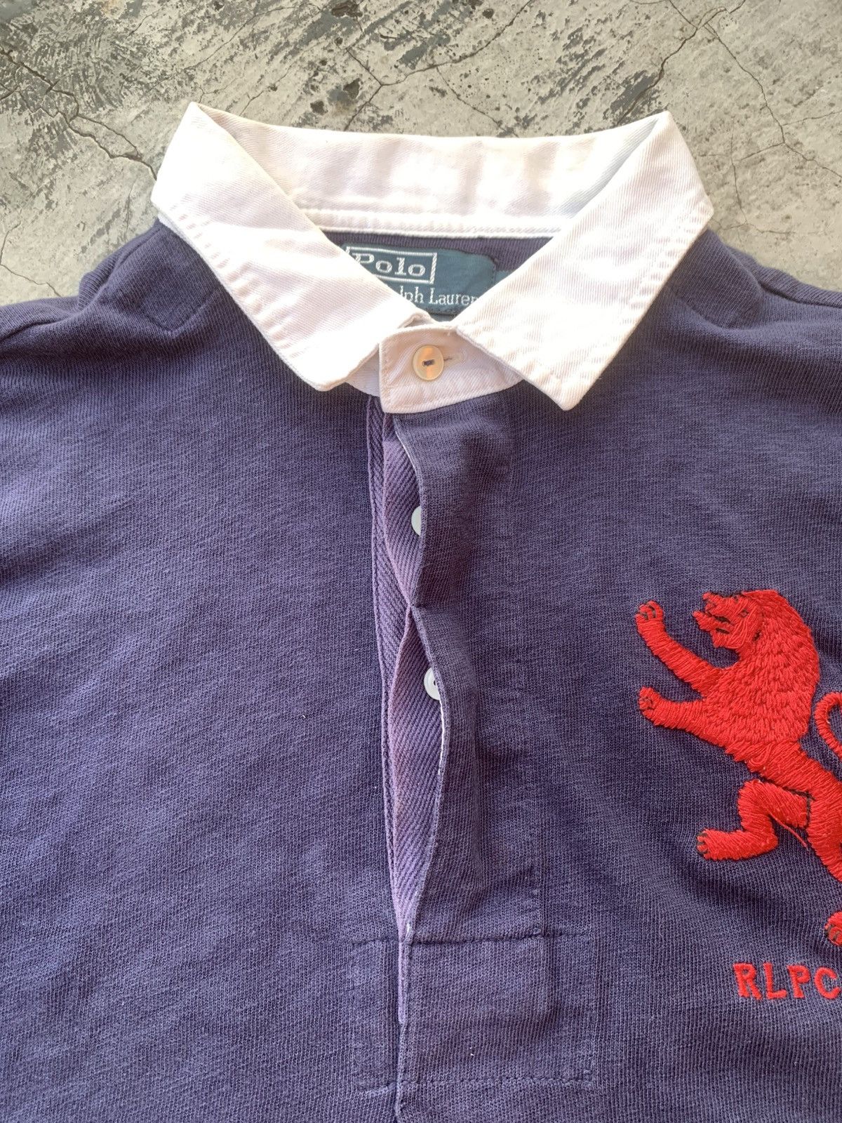 Ralph Lauren Vintage Polo Ralph Lauren Lion Rugby Navy Back Patch 8 Size US L / EU 52-54 / 3 - 6 Thumbnail
