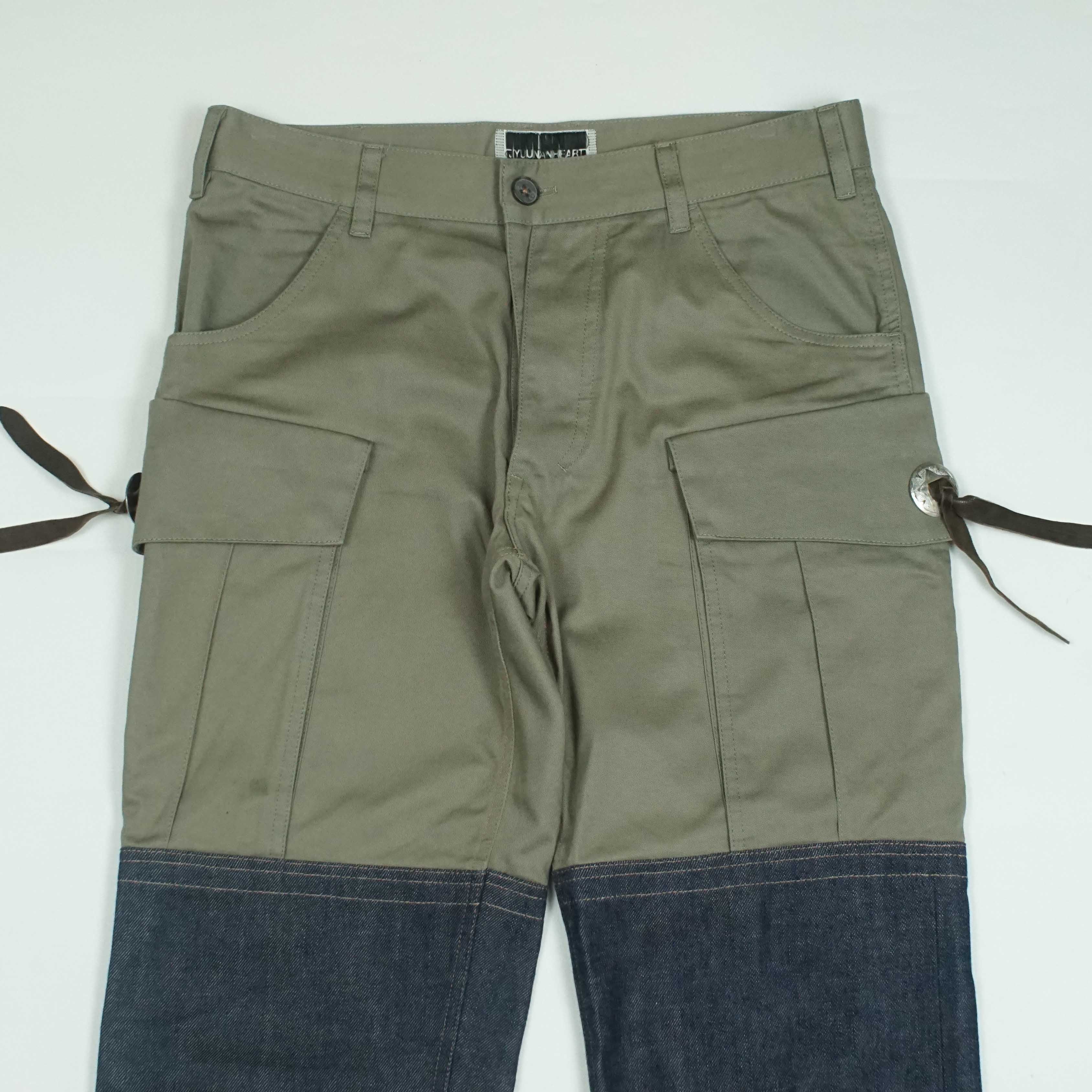 Japanese Brand Jyuunanheart Japan Panelled Cargo Pants Size US 32 / EU 48 - 6 Thumbnail