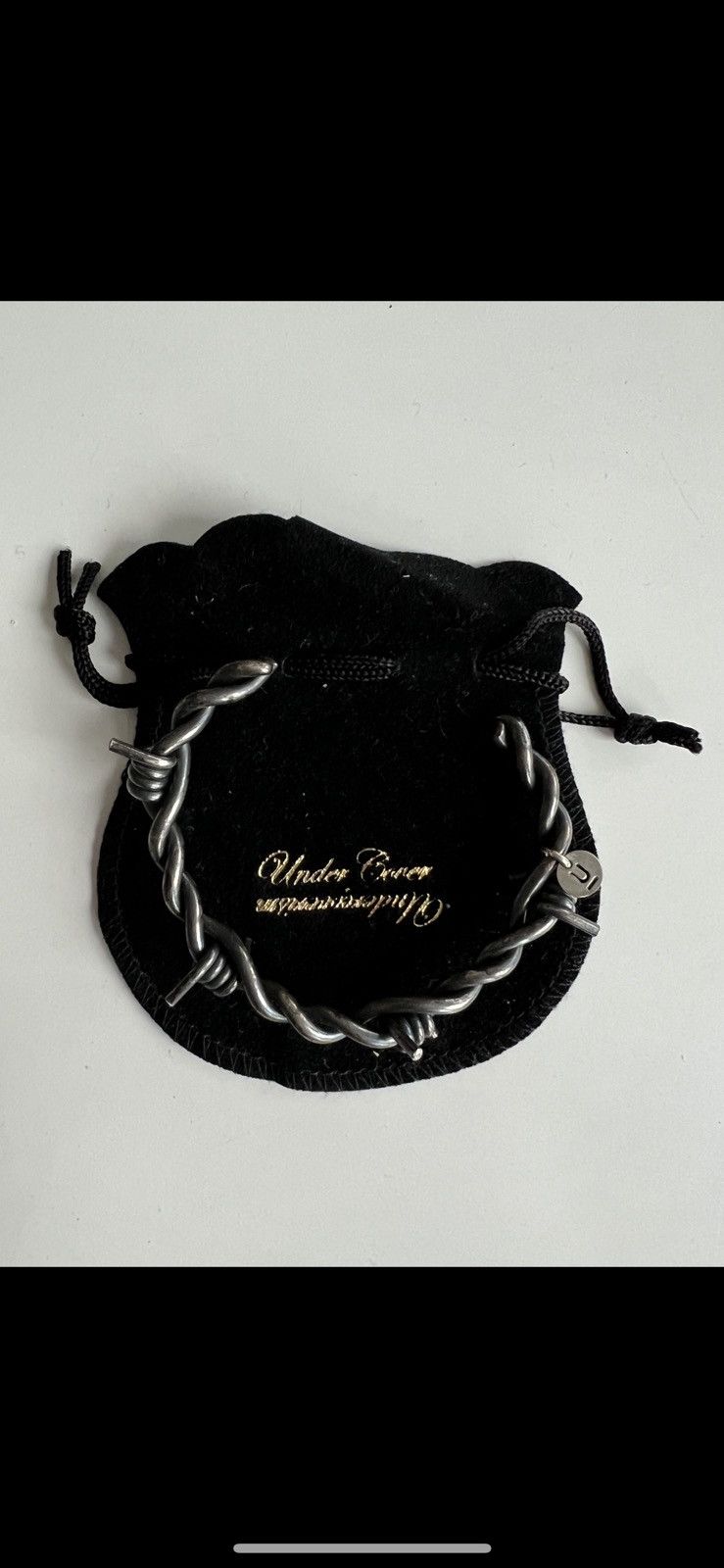 image of Undercover Barbed Wire Bracelet Silver 925, Men's