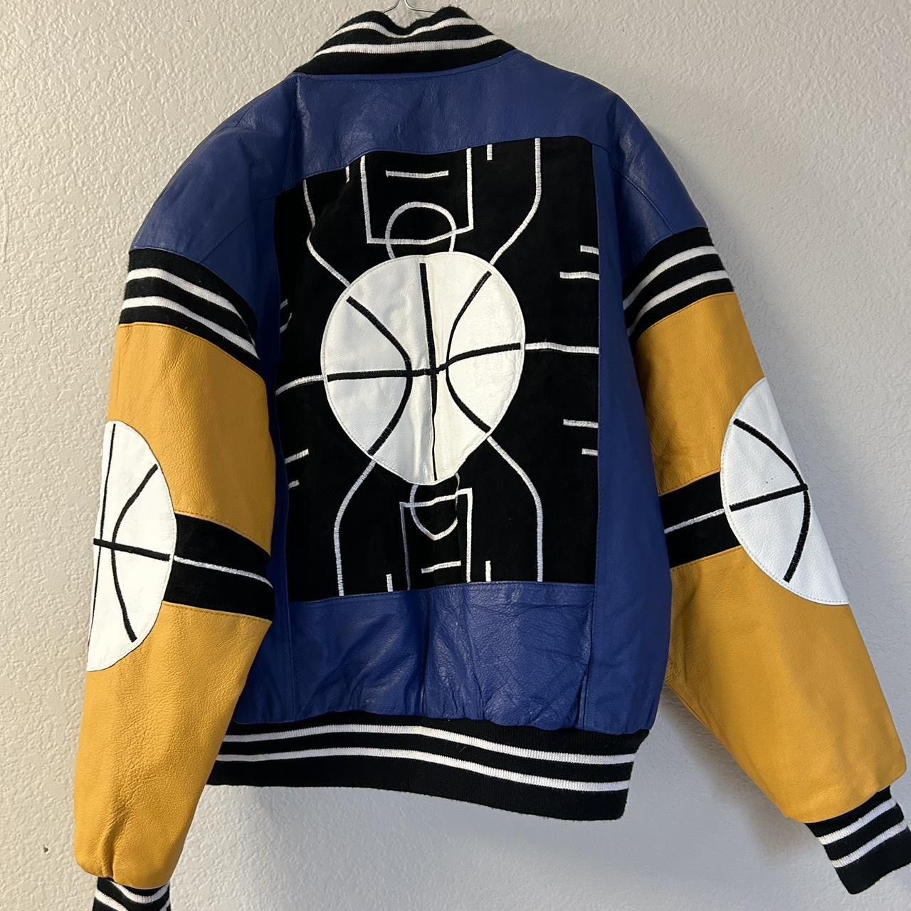 Other Michael Hoban Vintage 90s Leather Basketball Jacket Size US M / EU 48-50 / 2 - 1 Thumbnail