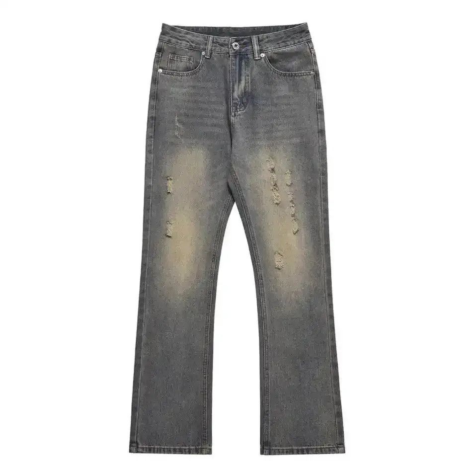 Japanese Brand Slim Jeans Men Street Vintage Washed-out Skinny Vaqueros Size US 30 / EU 46 - 6 Thumbnail