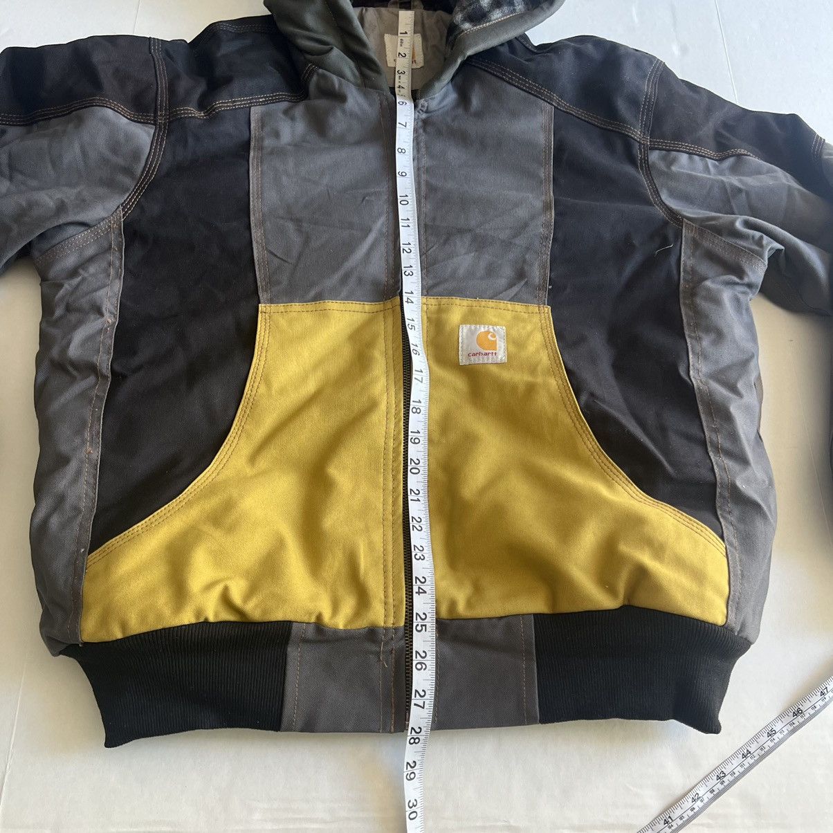 Carhartt Carhartt Rework custom color block hooded jacket size medium Size US M / EU 48-50 / 2 - 8 Thumbnail