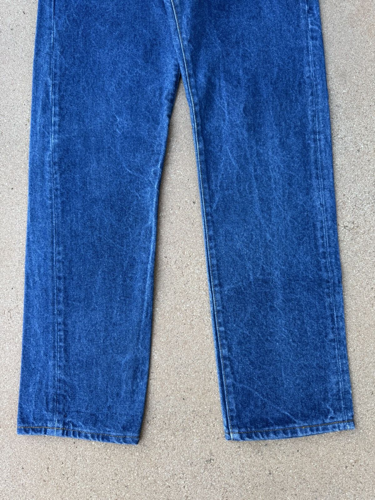 Levi's Vtg 80s Levi’s 505xx Red Tab Straight Leg Dark Jeans 29x30 Size US 29 - 3 Thumbnail