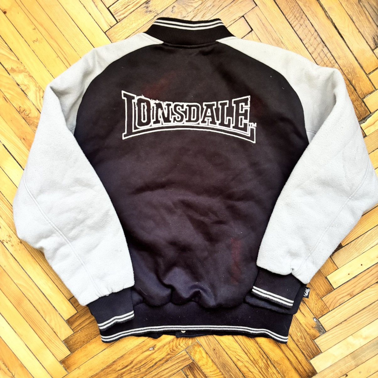 Lonsdale Vintage Y2K Distressed MMA Lonsdale London Varsity Jacket Size US L / EU 52-54 / 3 - 2 Thumbnail