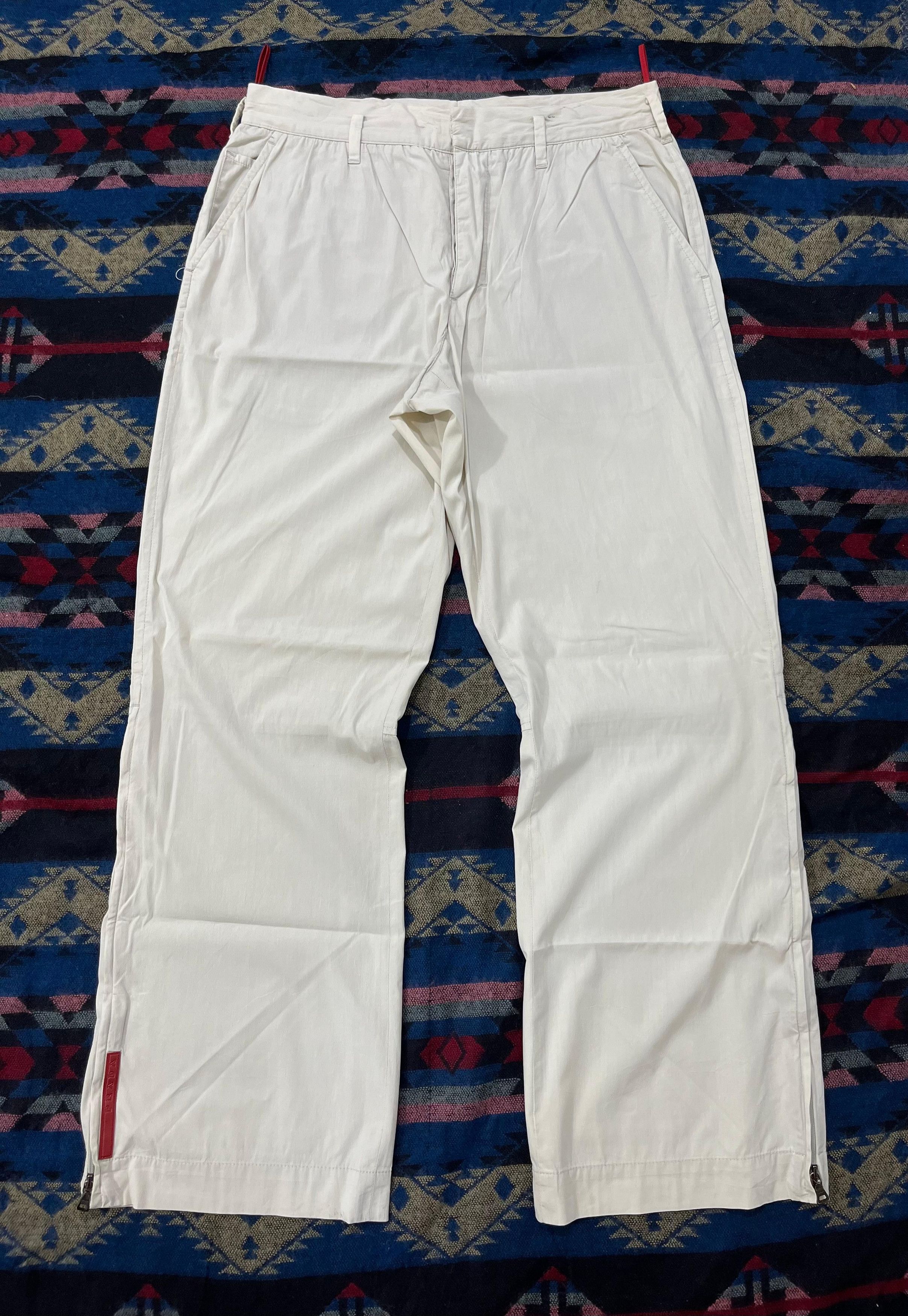 Prada Vintage Prada Sport Side Zip Pants Size US 30 / EU 46 - 1 Thumbnail