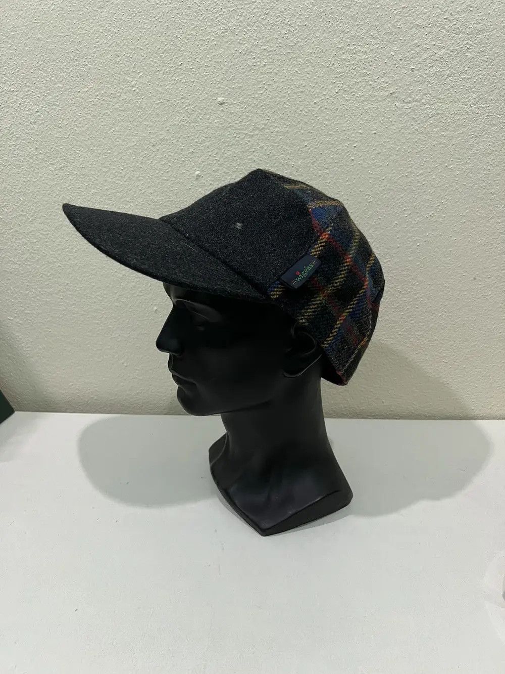 Handmade × Wigens Vintage Wigens Wool Handmade plaid Tartan Cap Size ONE SIZE - 3 Thumbnail