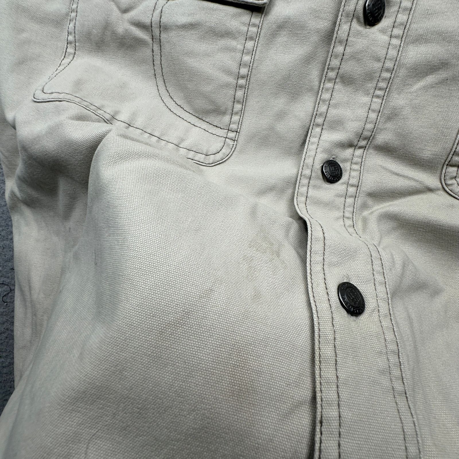 Columbia Columbia Fleece Lined Button Canvas Shirt Men Large Brown Size US L / EU 52-54 / 3 - 15 Thumbnail