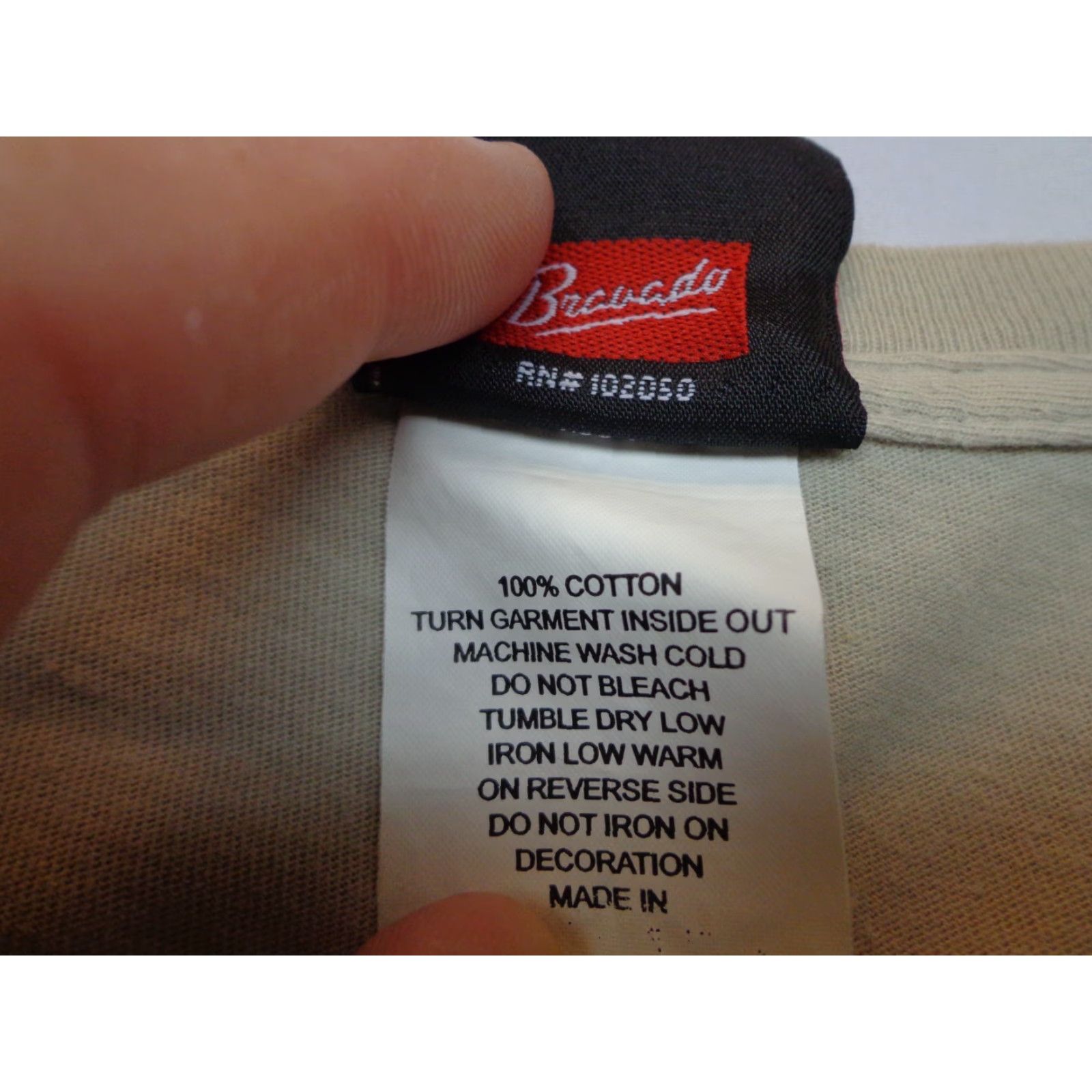 Harley Davidson Harley-Davidson T Shirt Womens L Beige Short Sleeve Scoop Neck Casual Knit Basic Motorcycle - 90s? (no) Size L / US 10 / IT 46 - 4 Thumbnail