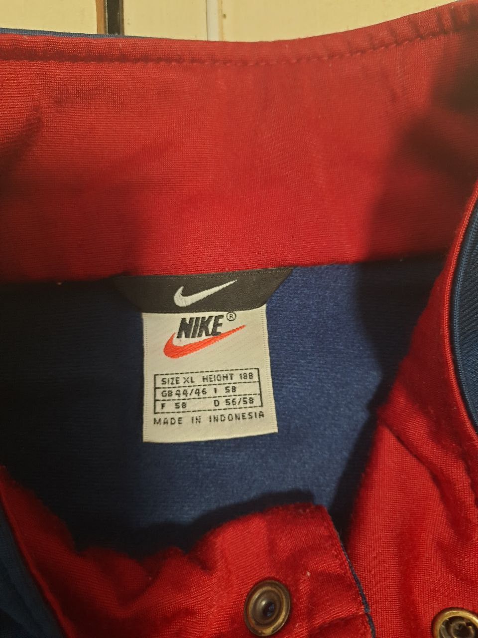 Nike × Vintage Nike Track Top Jacket 90's Vintage Size US XL / EU 56 / 4 - 7 Thumbnail