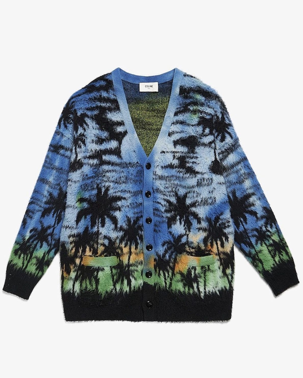 Celine Sunset Cardigan Hawaiian in Cotton Size US XXL / EU 58 / 5 - 1 Thumbnail